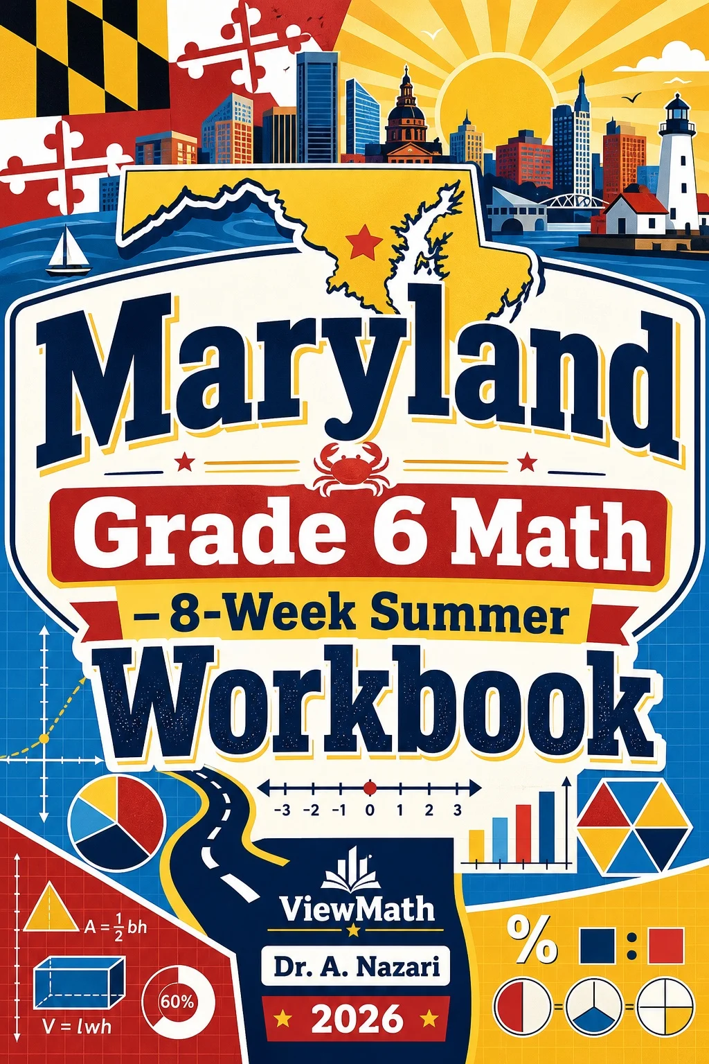 Maryland MCAP Grade 6 Math Summer Review Workbook