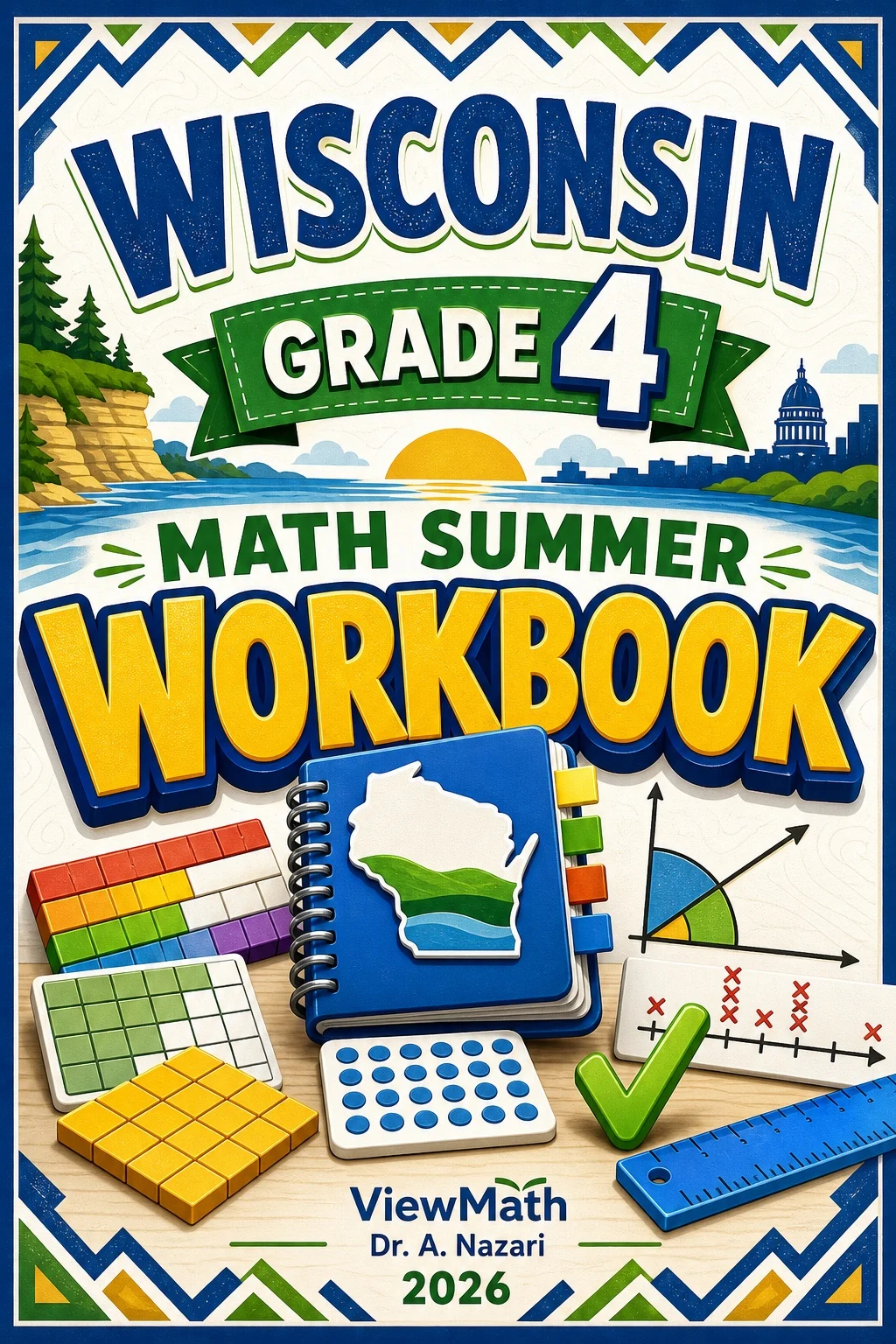 Wisconsin Forward Exam Grade 4 Math Summer Review Workbook