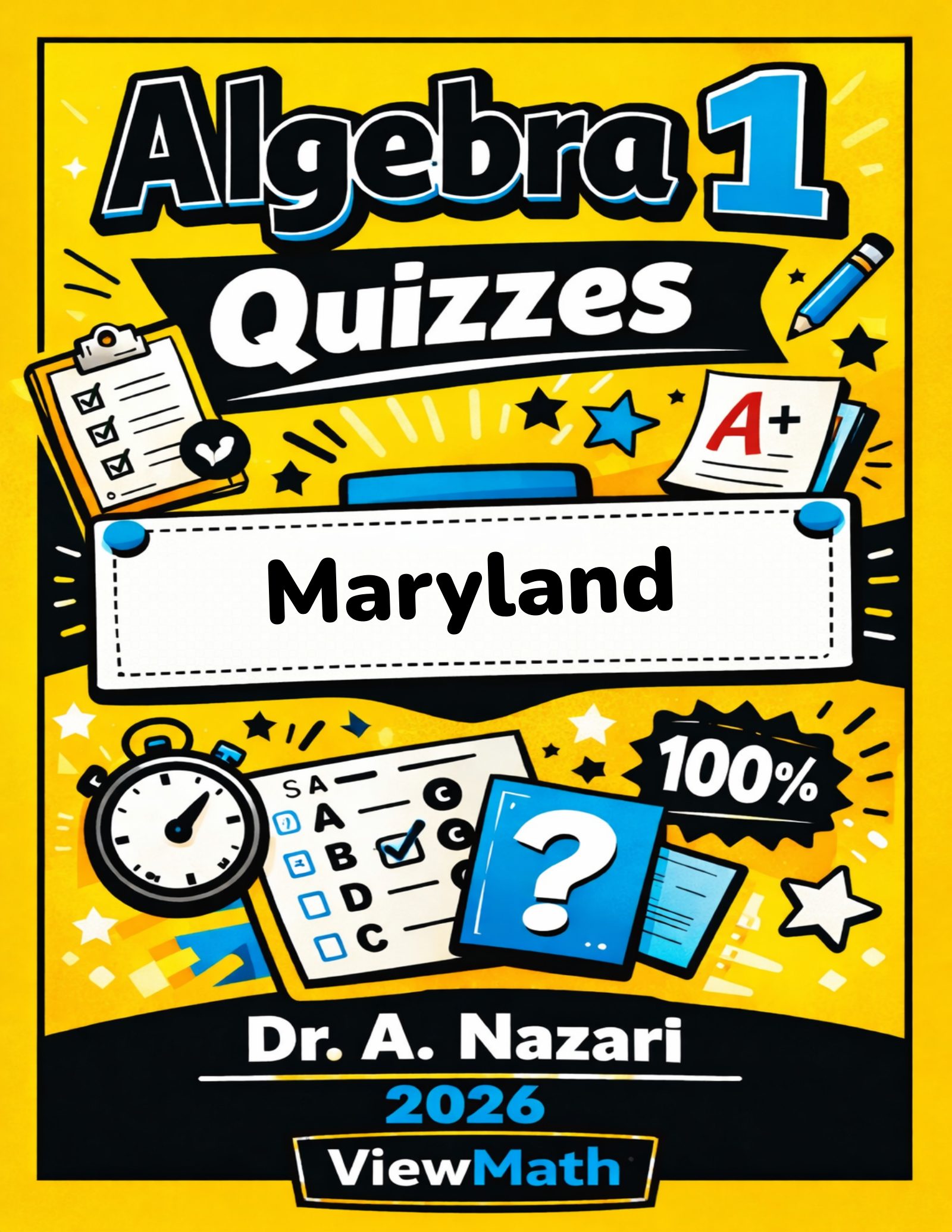 Maryland MCAP Algebra 1 Math Quizzes