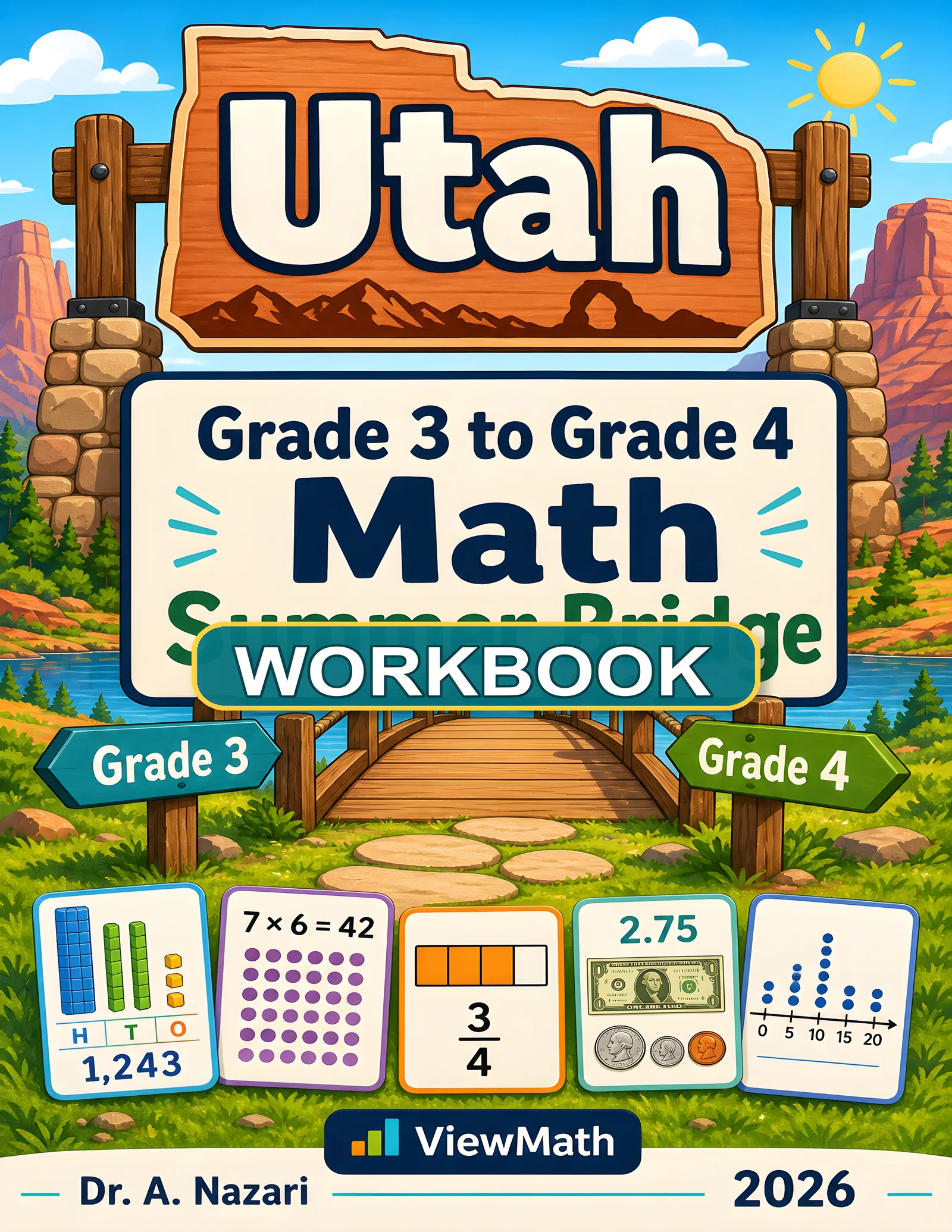 Utah RISE Grade 3 Math Summer Bridge Workbook