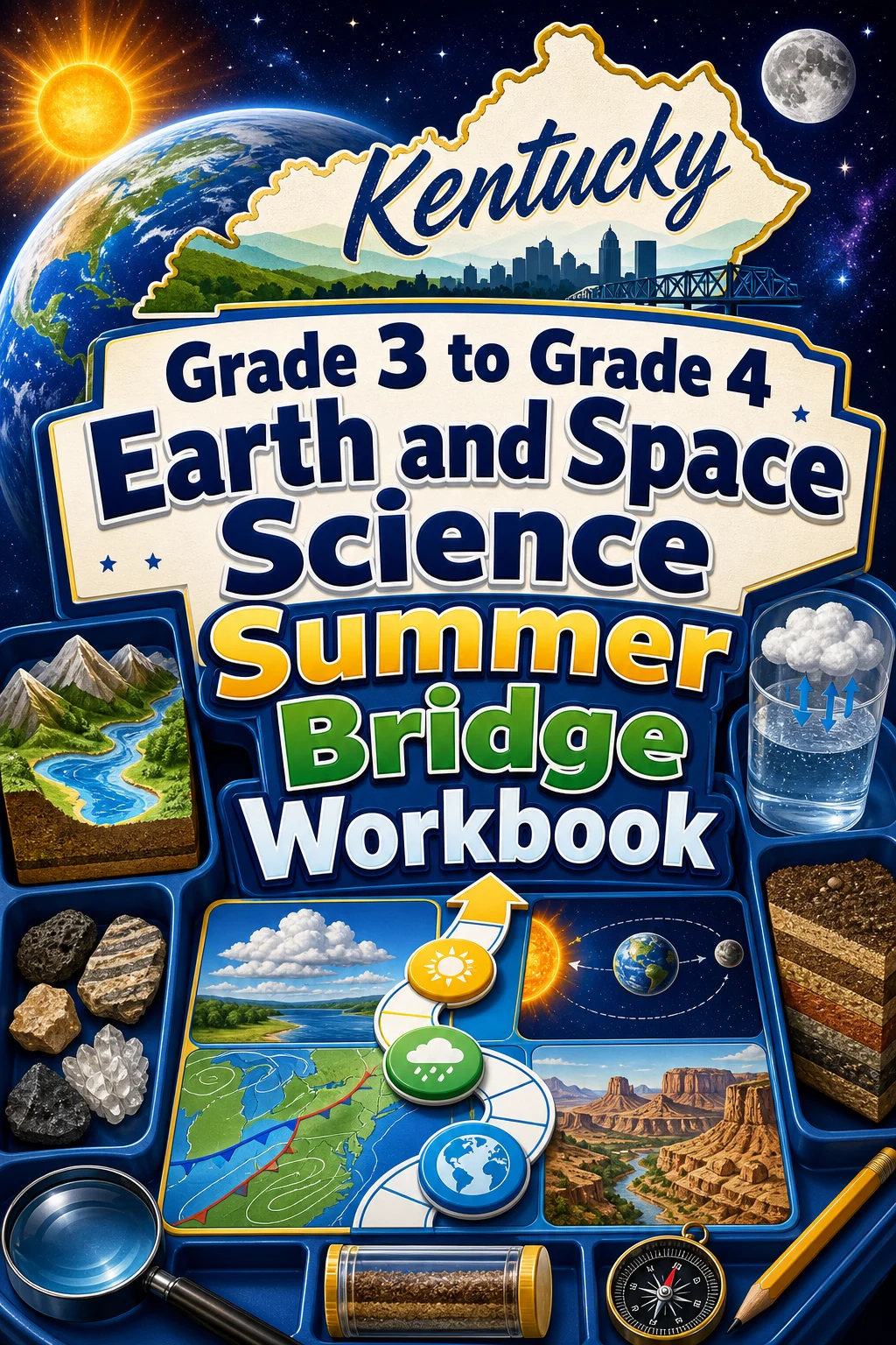Kentucky Grade 3 to Grade 4 Earth and Space Science Summer Bridge Workbook