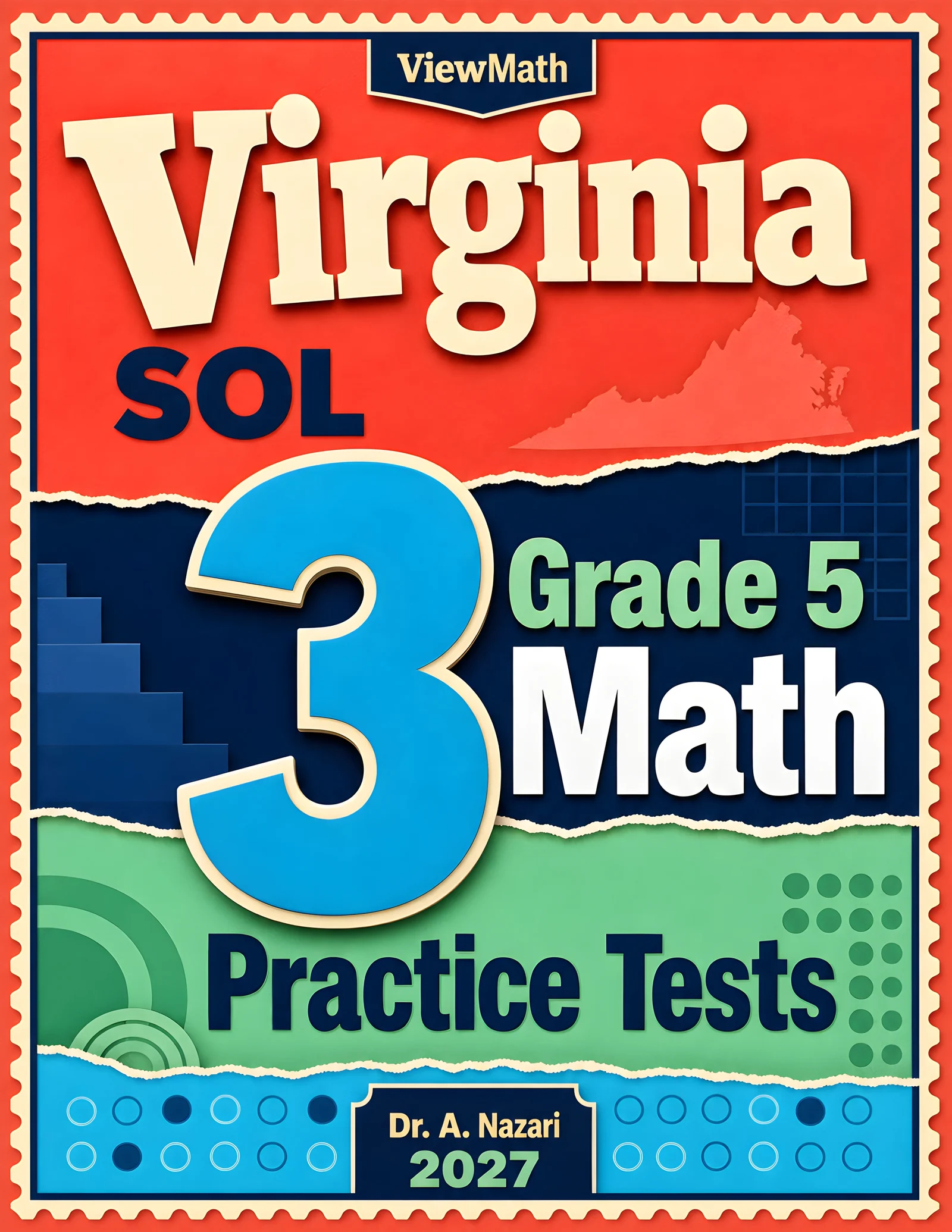 Virginia SOL Grade 5 Math Practice Tests Bundle: 25 Unique Full-Length Tests