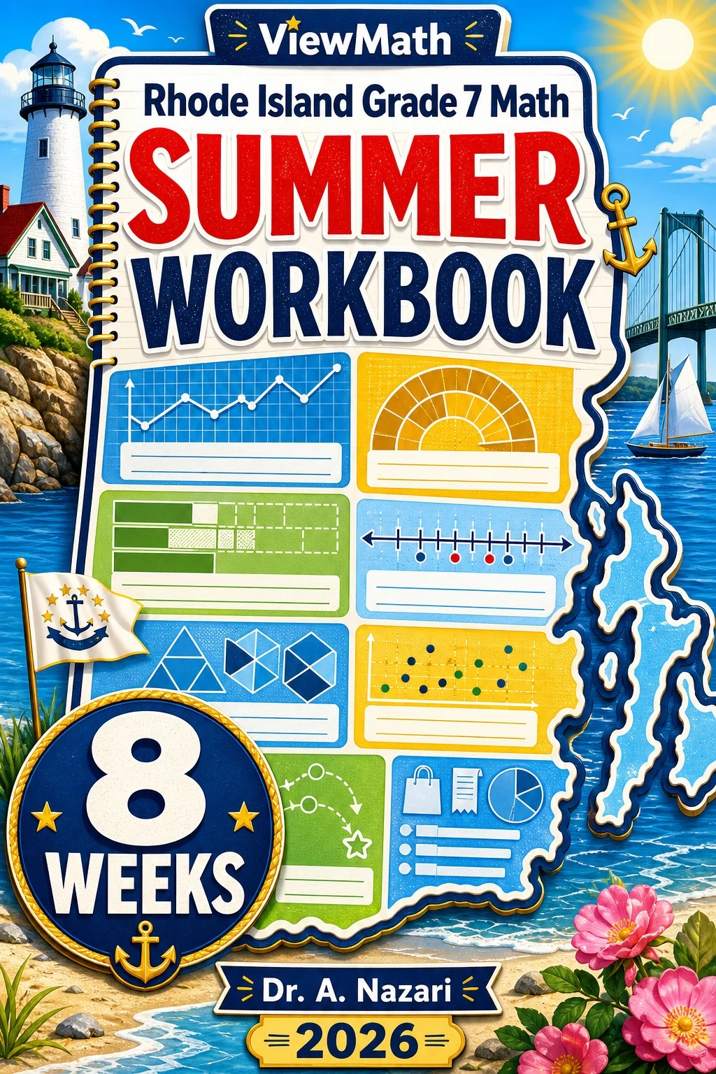 Rhode Island RICAS Grade 7 Math Summer Review Workbook
