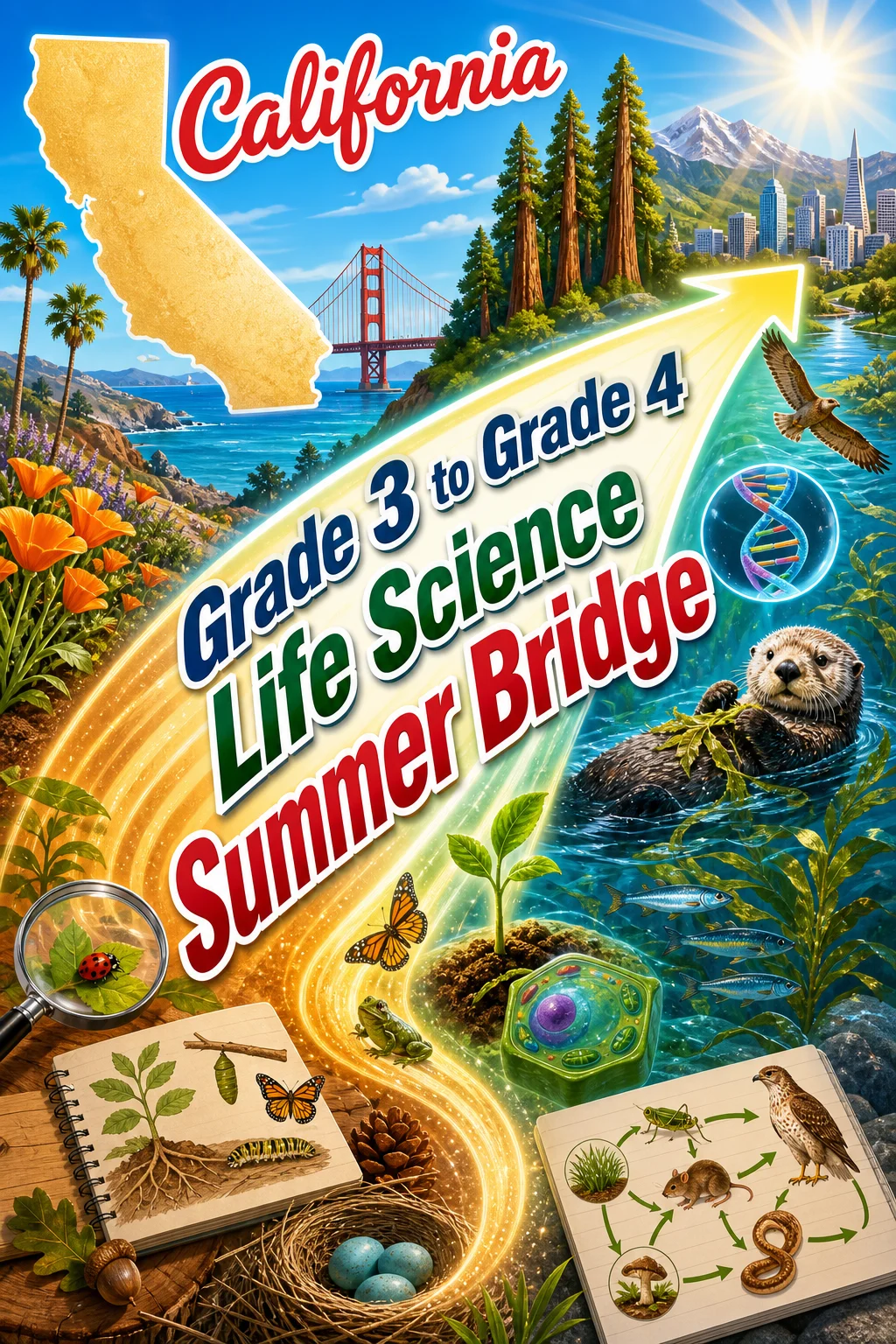 California Grade 3 to Grade 4 Life Science Summer Bridge