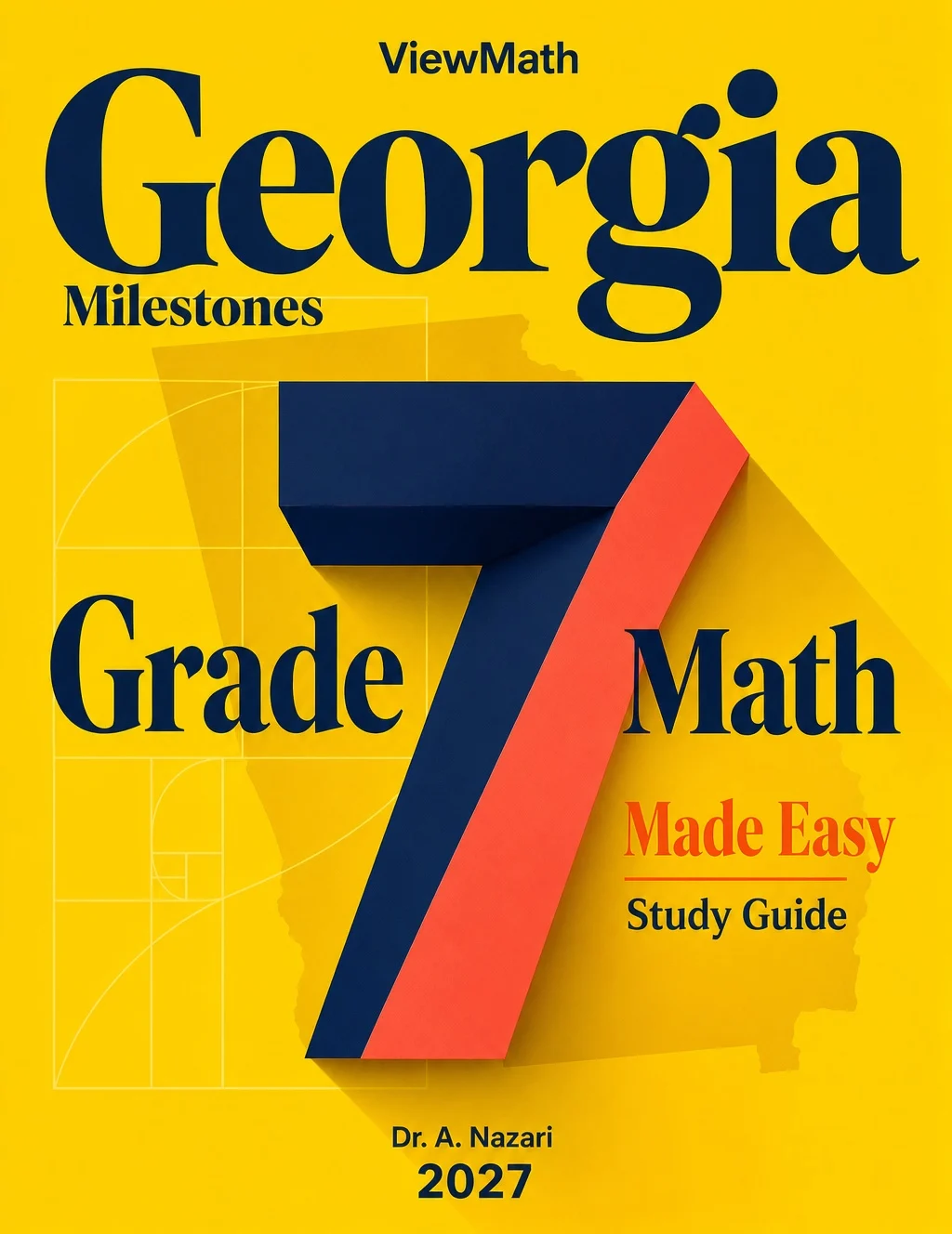 Georgia Milestones Grade 7 Math Learn & Test Bundle: 7 Books & 25 Tests