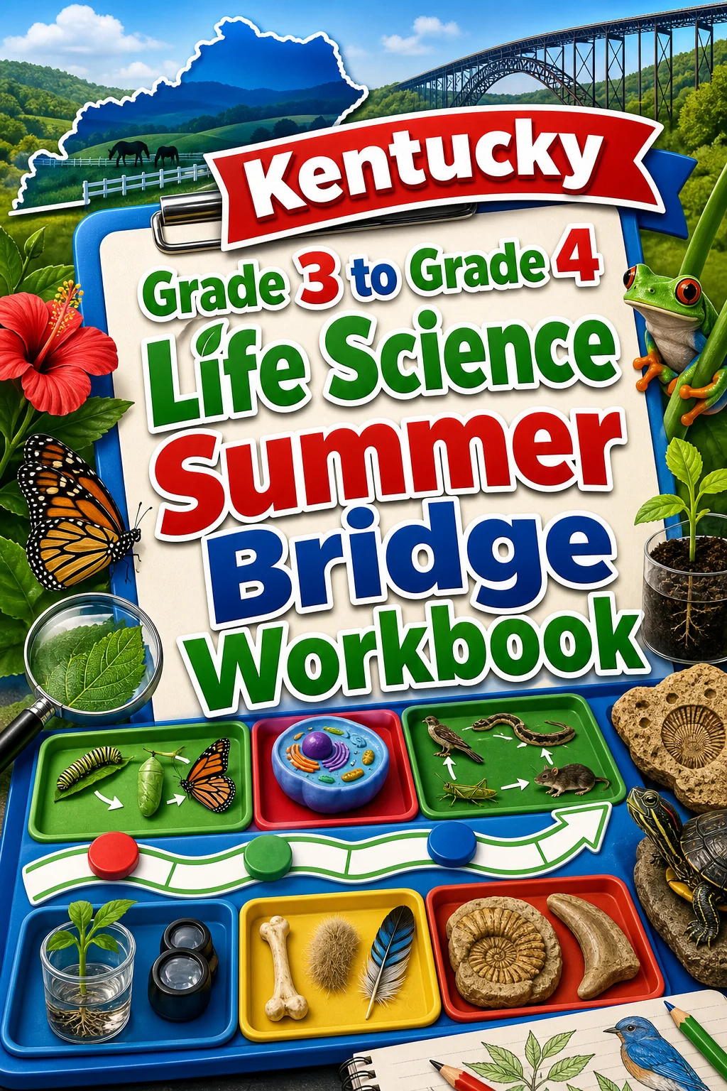 Kentucky Grade 3 to Grade 4 Life Science Summer Bridge Workbook