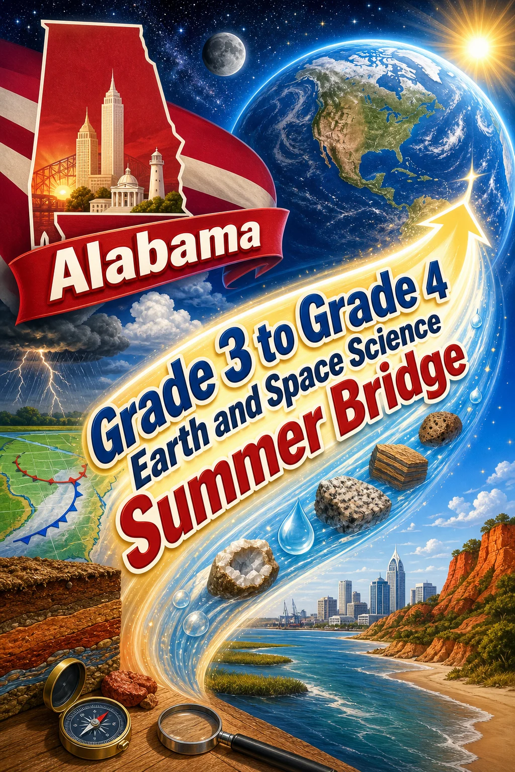Alabama Grade 3 to Grade 4 Earth and Space Science Summer Bridge