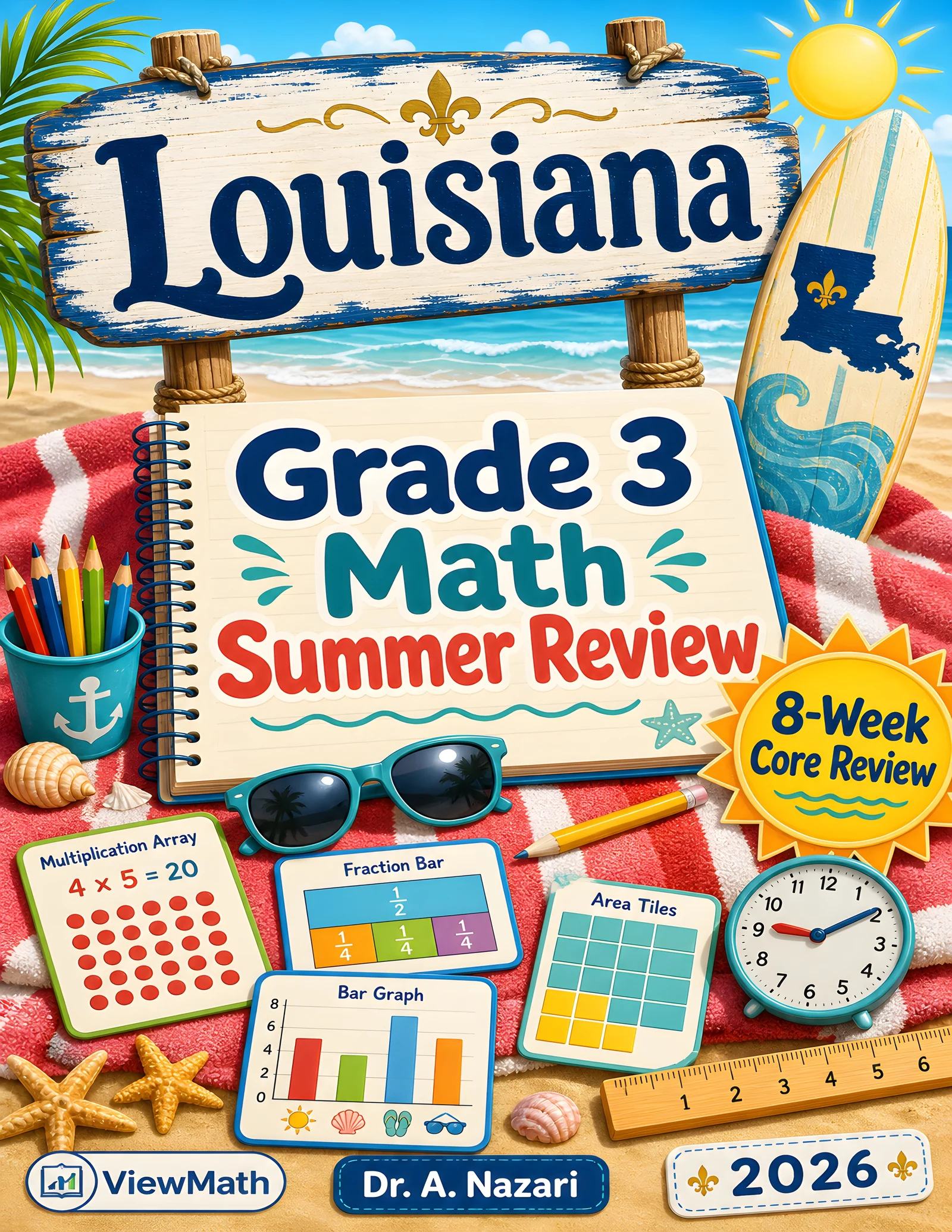 Louisiana LEAP 2025 Grade 3 Math Summer Review