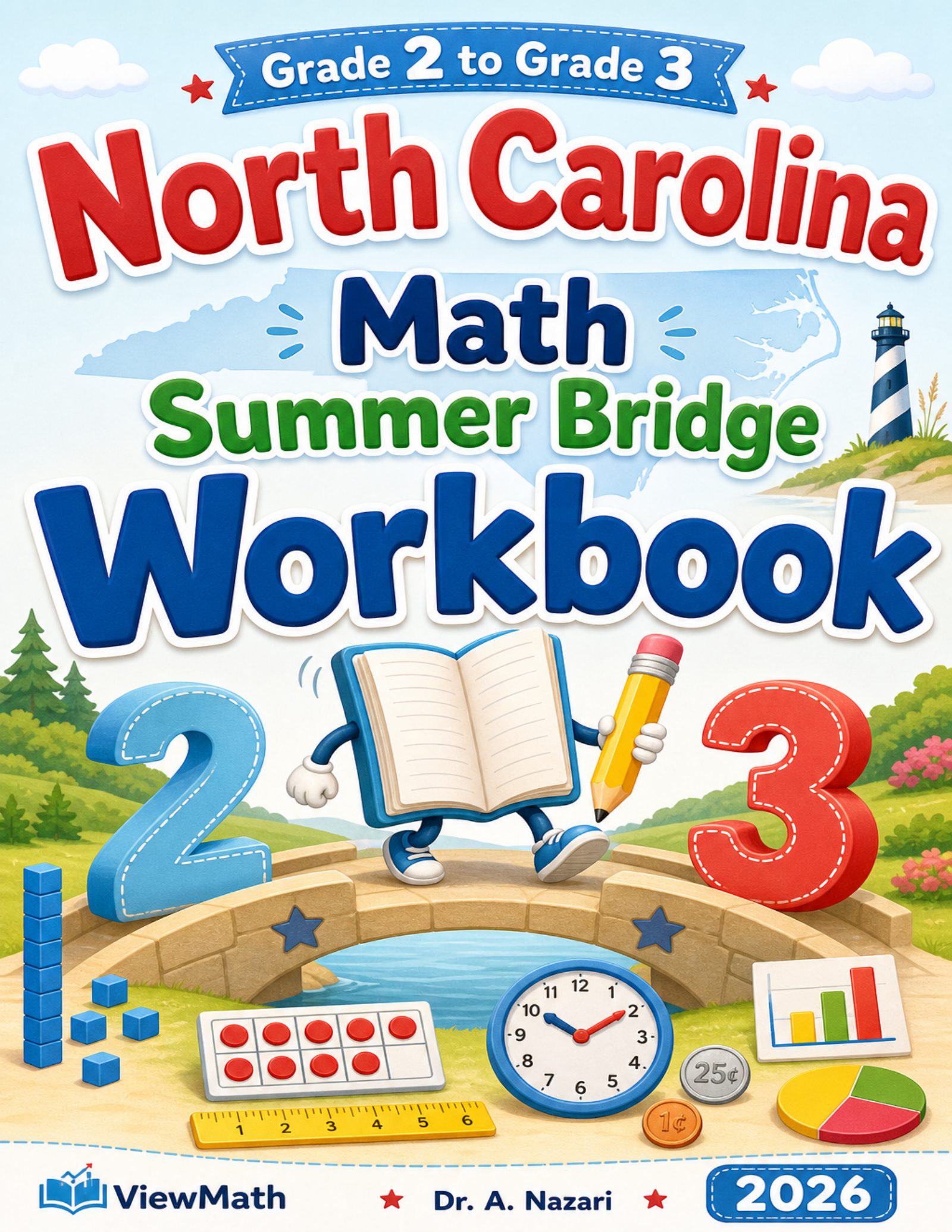 North Carolina Grade 2 to Grade 3 Math Summer Bridge Workbook