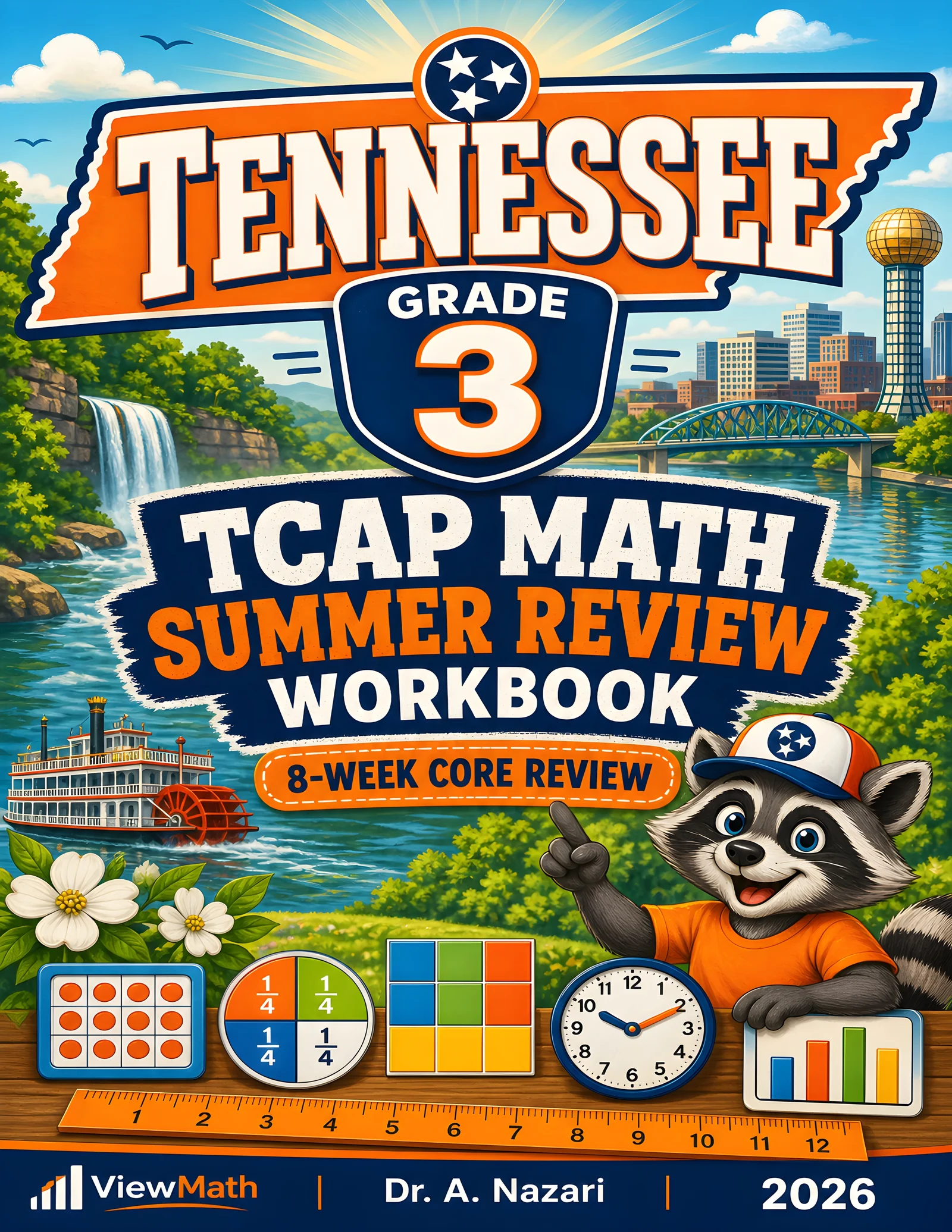 Tennessee TCAP Grade 3 Math Summer Review Workbook