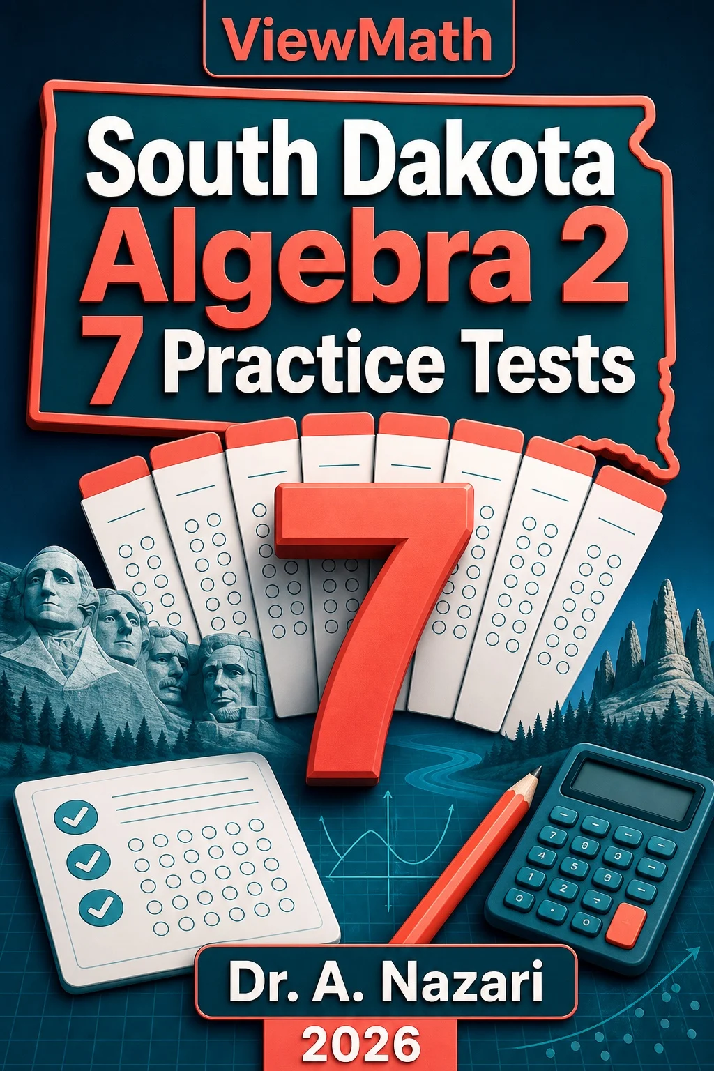 7 Full-Length South Dakota Algebra 2 Practice Tests
