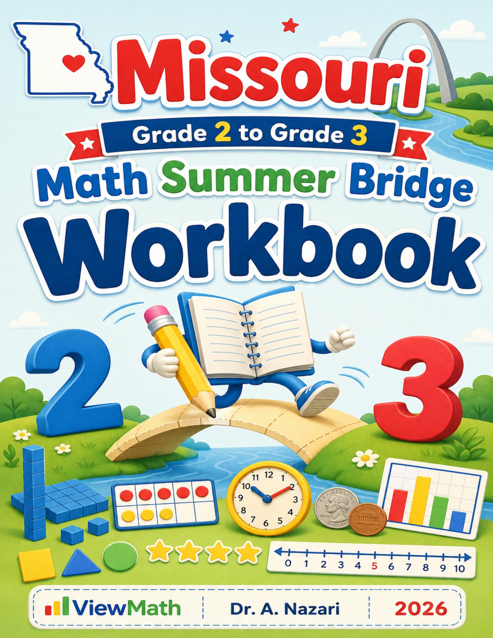 Missouri Grade 2 to Grade 3 Math Summer Bridge Workbook