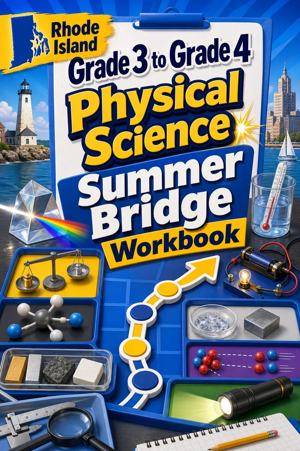 Rhode Island Grade 3 to Grade 4 Physical Science Summer Bridge Workbook