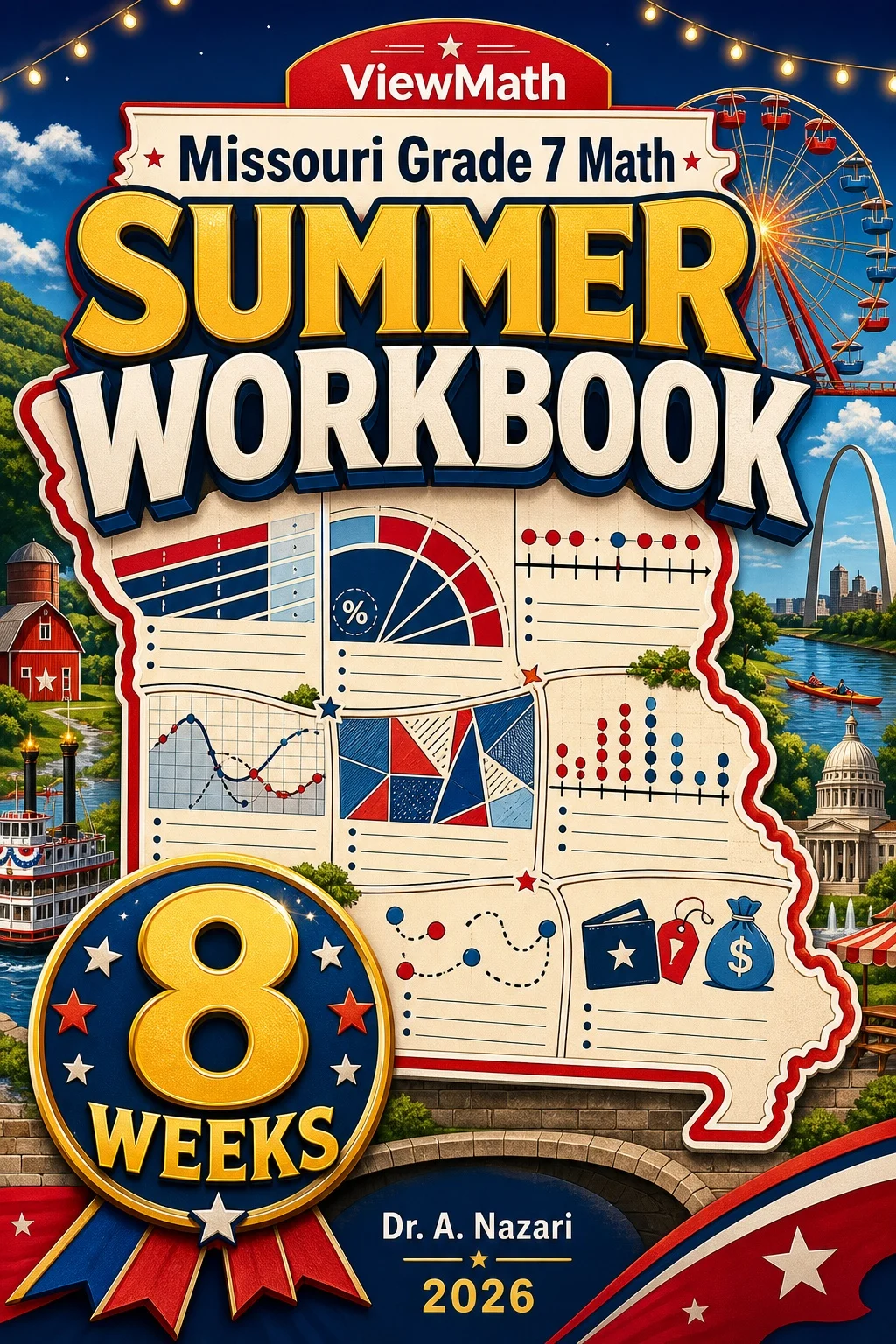 Missouri MAP Grade 7 Math Summer Review Workbook