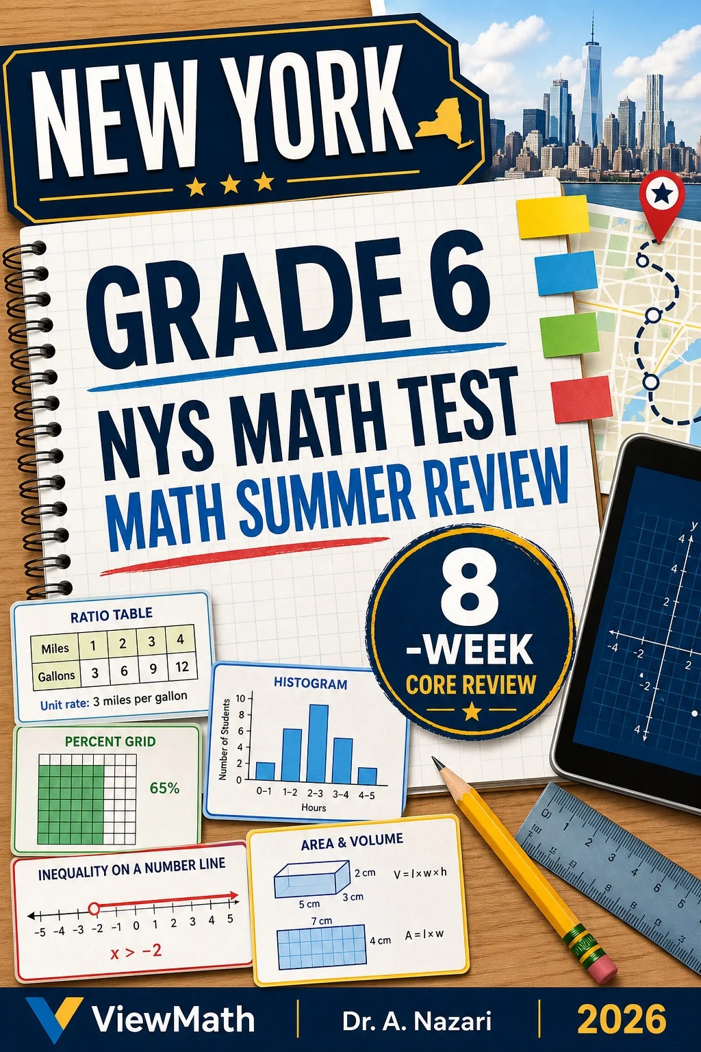 New York NYS Math Test Grade 6 Math Summer Review