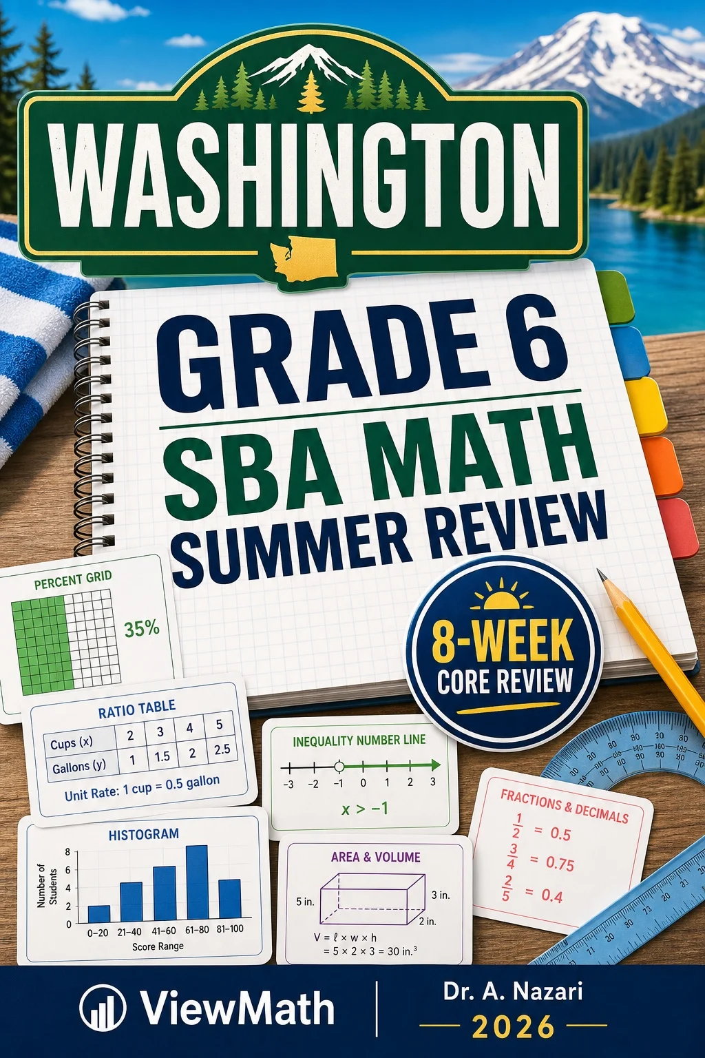Washington SBA Grade 6 Math Summer Review