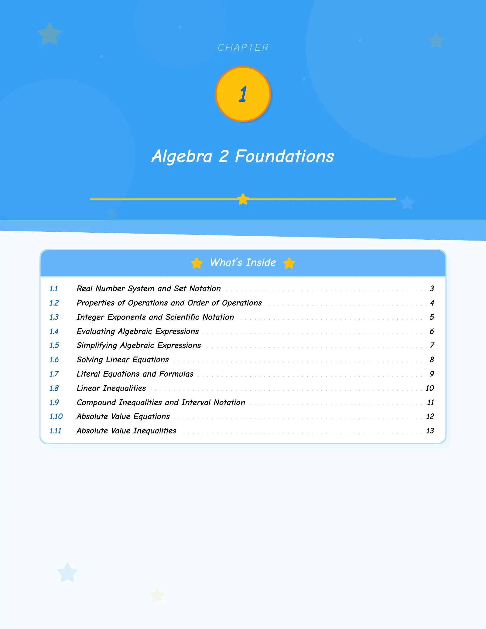 Representative ViewMath book learning or practice page