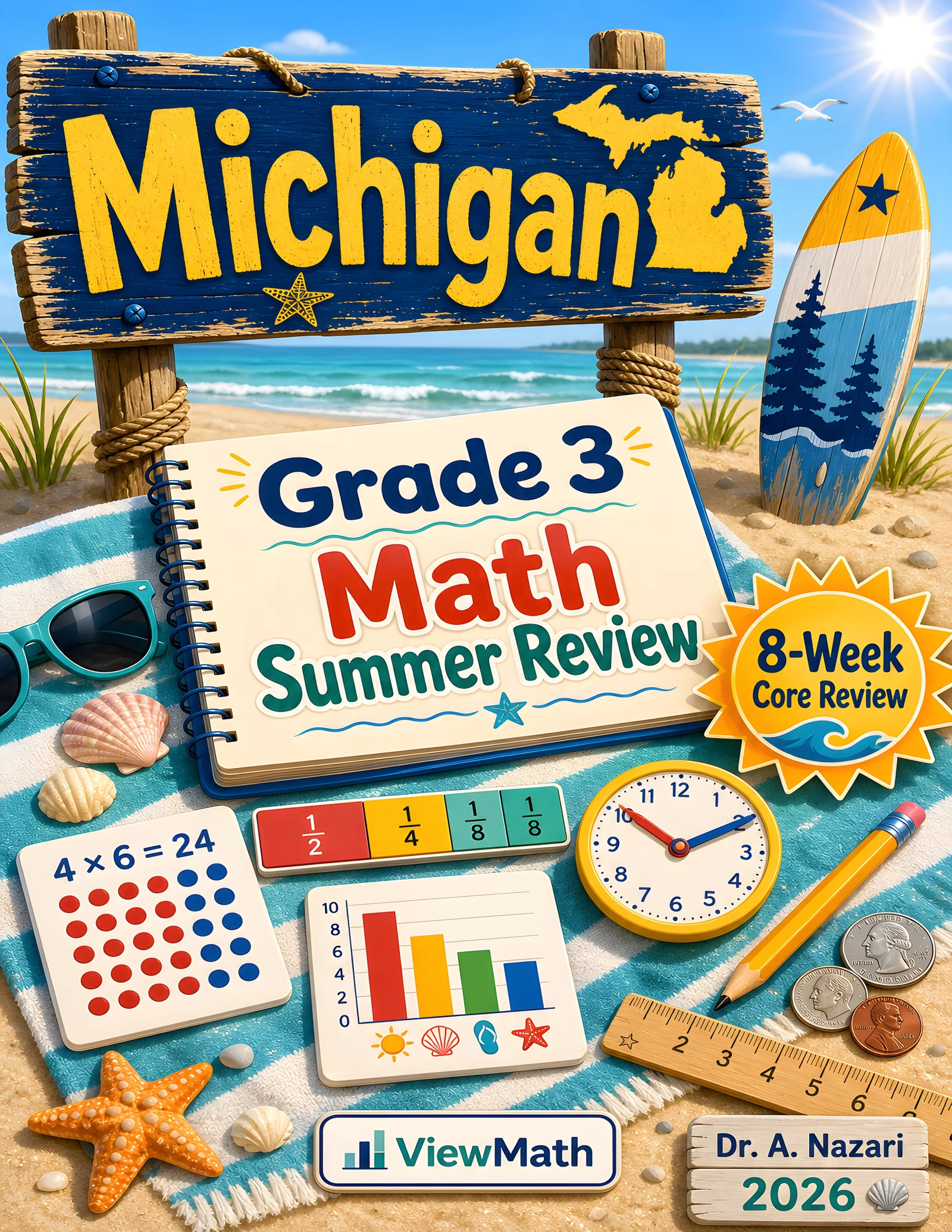 Michigan M-STEP Grade 3 Math Summer Review