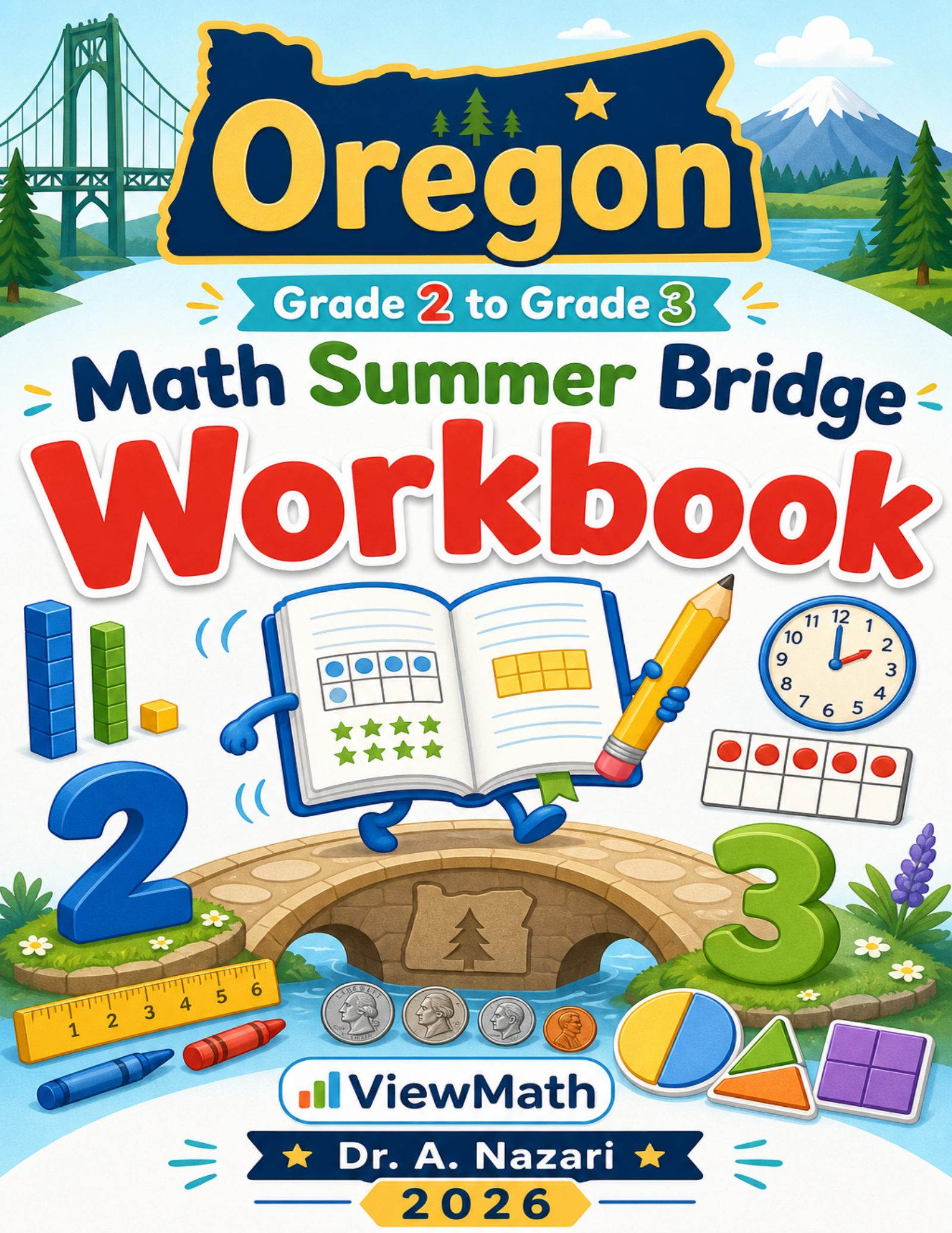 Oregon Grade 2 to Grade 3 Math Summer Bridge Workbook
