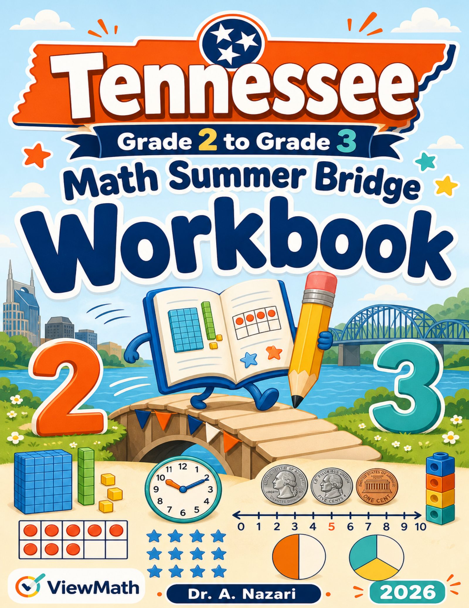 Tennessee Grade 2 to Grade 3 Math Summer Bridge Workbook