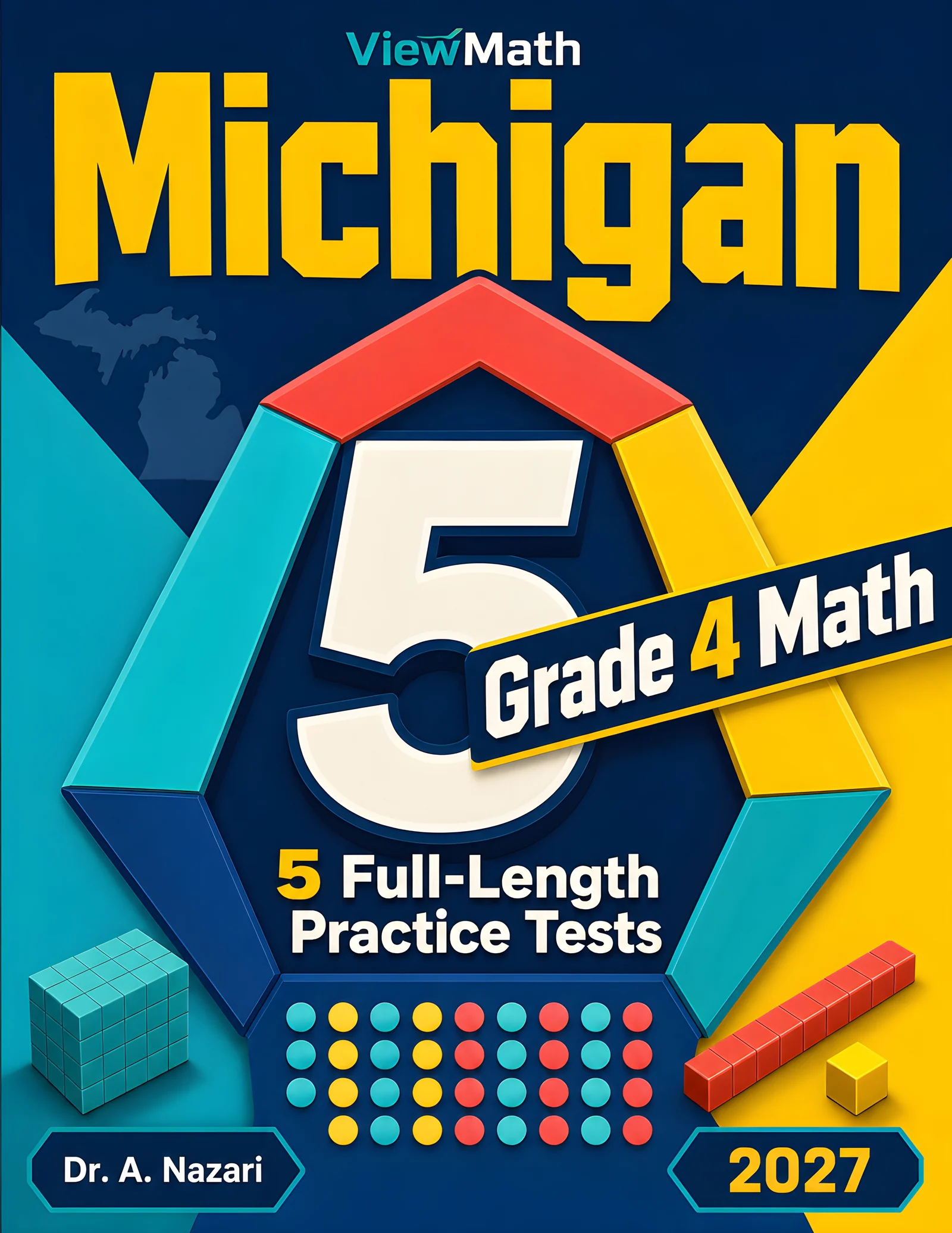 5 Full-Length Michigan M-STEP Grade 4 Math Practice Tests
