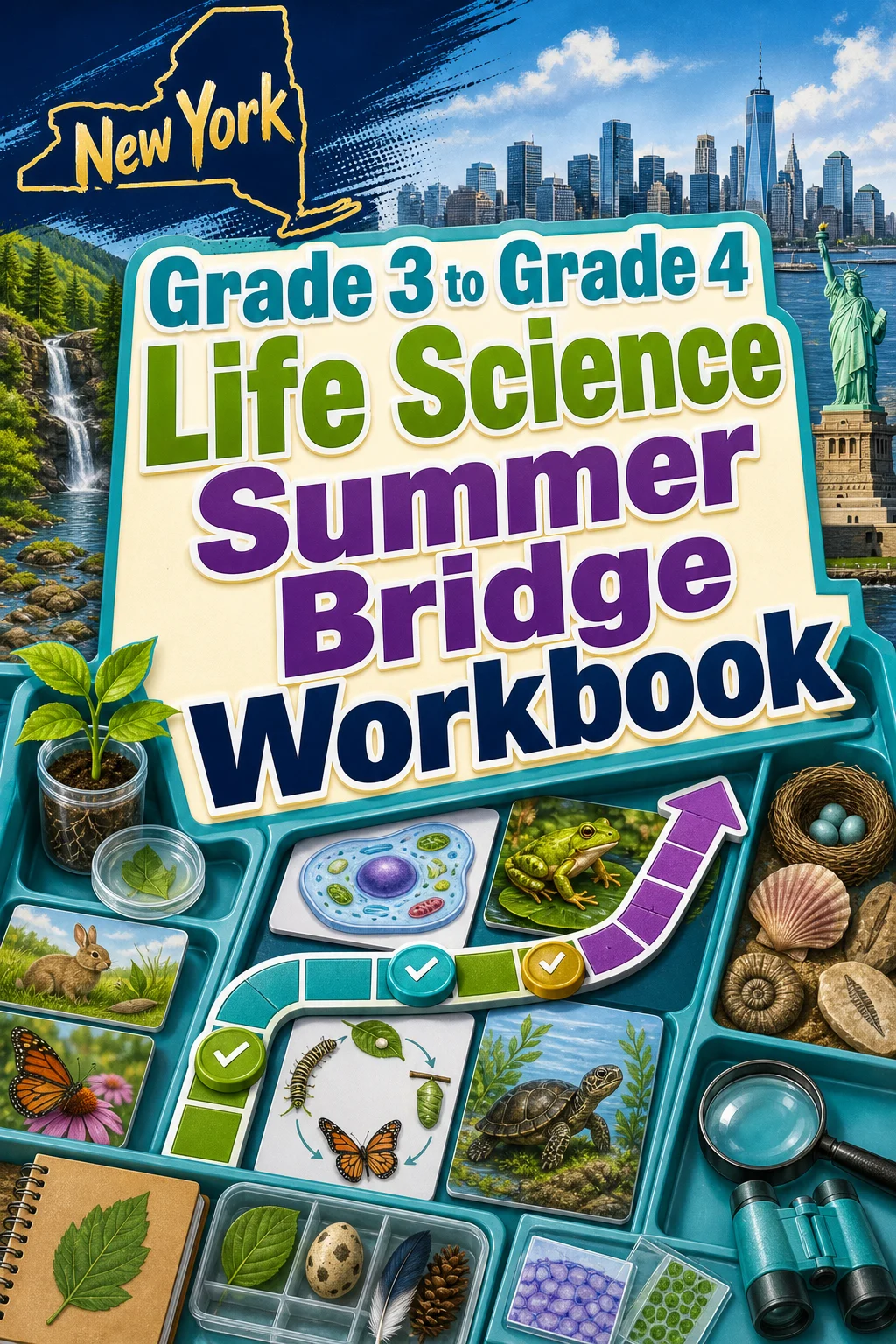 New York Grade 3 to Grade 4 Life Science Summer Bridge Workbook