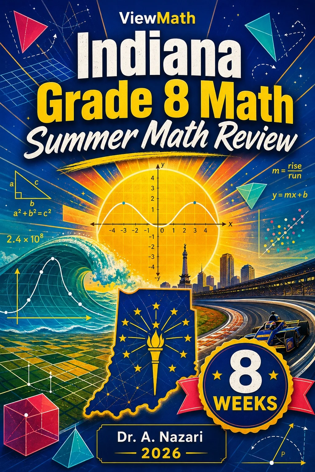 Indiana ILEARN Grade 8 Math Summer Review