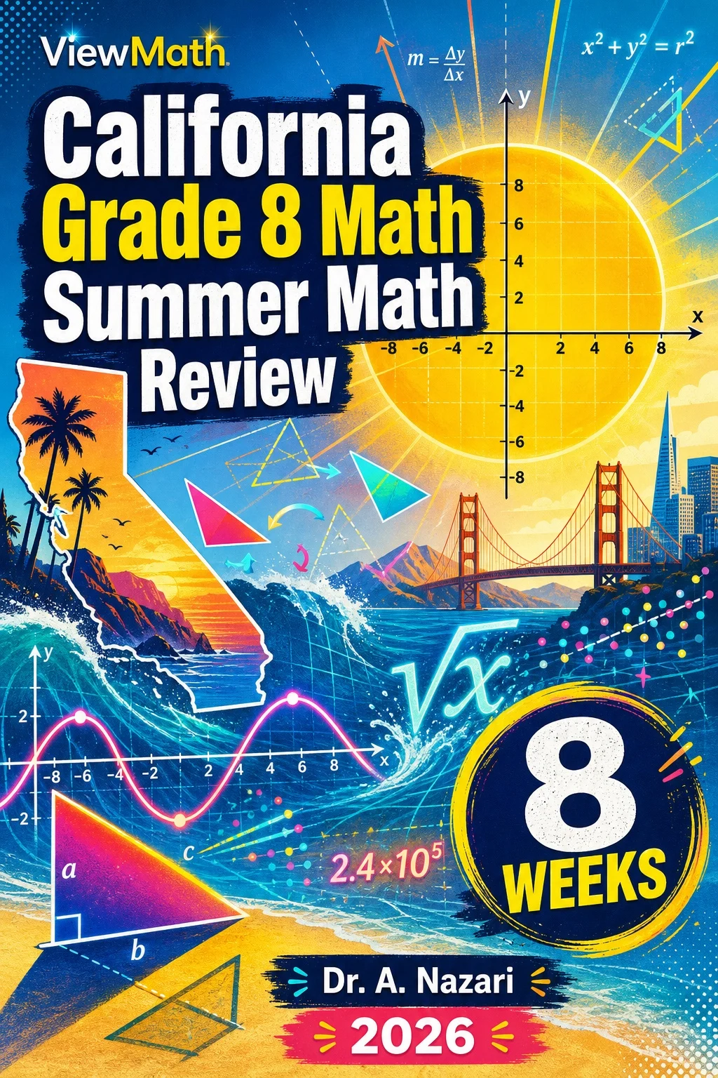 California CAASPP Grade 8 Math Summer Review