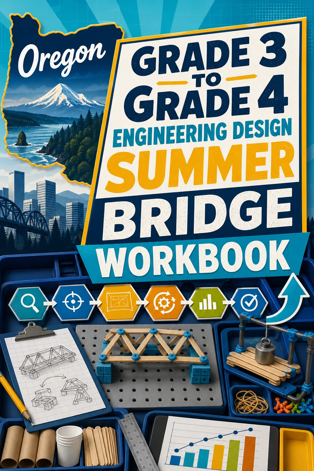 Oregon Grade 3 to Grade 4 Engineering Design Summer Bridge Workbook
