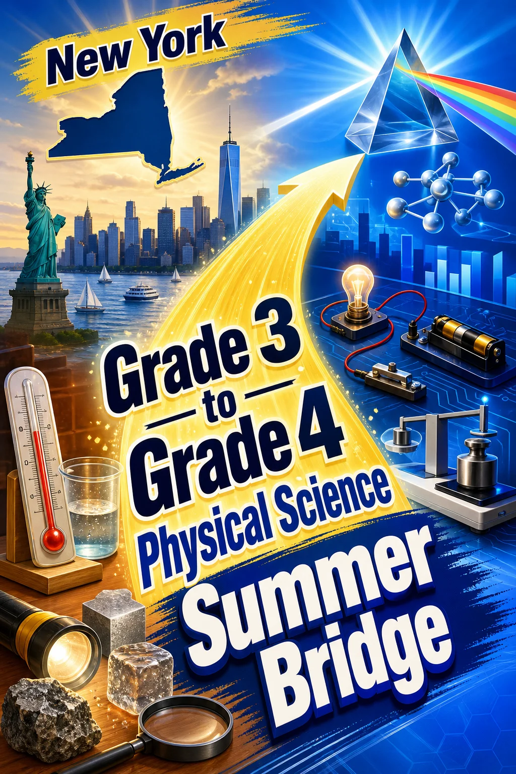 New York Grade 3 to Grade 4 Physical Science Summer Bridge