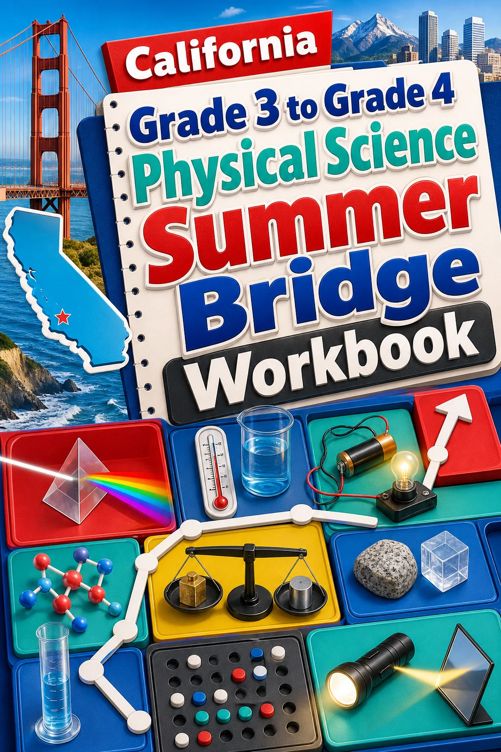 California Grade 3 to Grade 4 Physical Science Summer Bridge Workbook