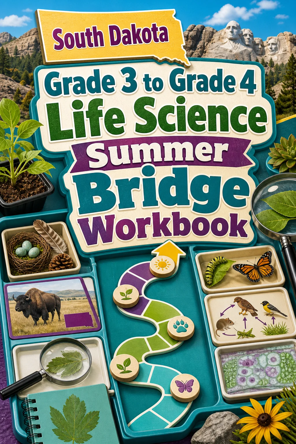 South Dakota Grade 3 to Grade 4 Life Science Summer Bridge Workbook
