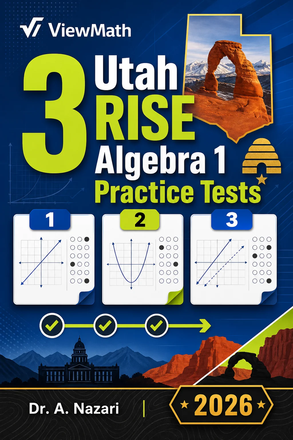 3 Utah RISE Algebra 1 Math Practice Tests