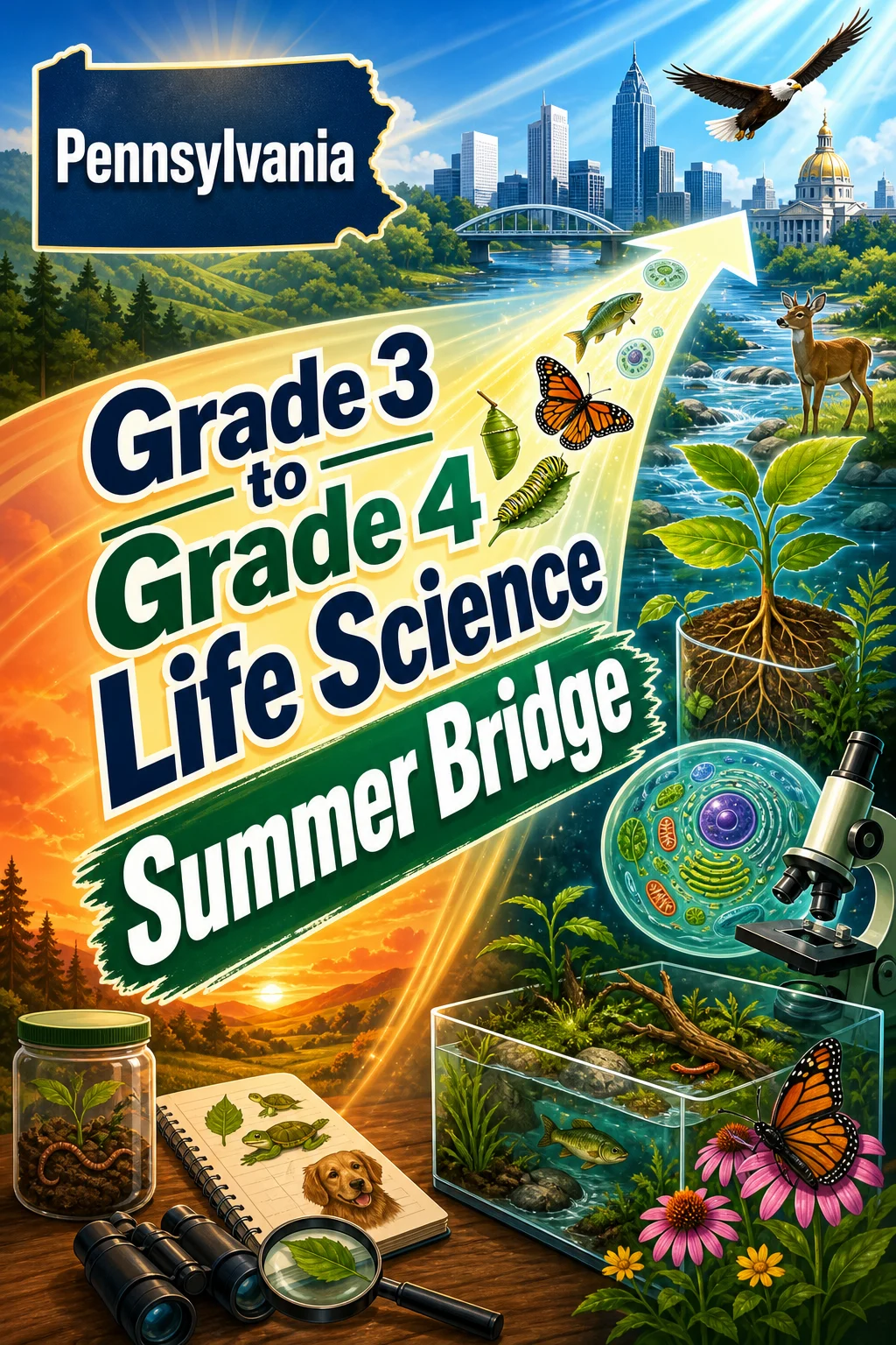 Pennsylvania Grade 3 to Grade 4 Life Science Summer Bridge