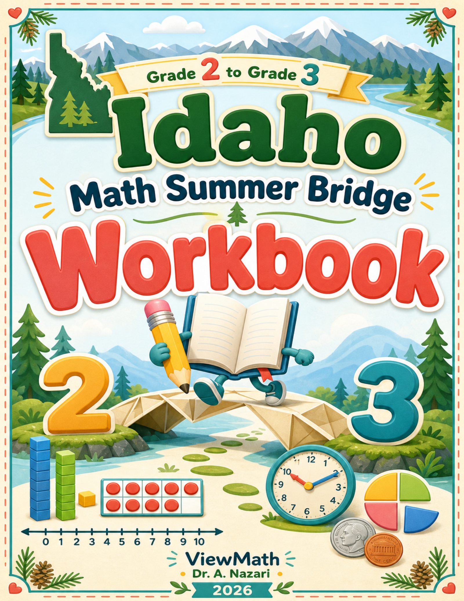 Idaho Grade 2 to Grade 3 Math Summer Bridge Workbook