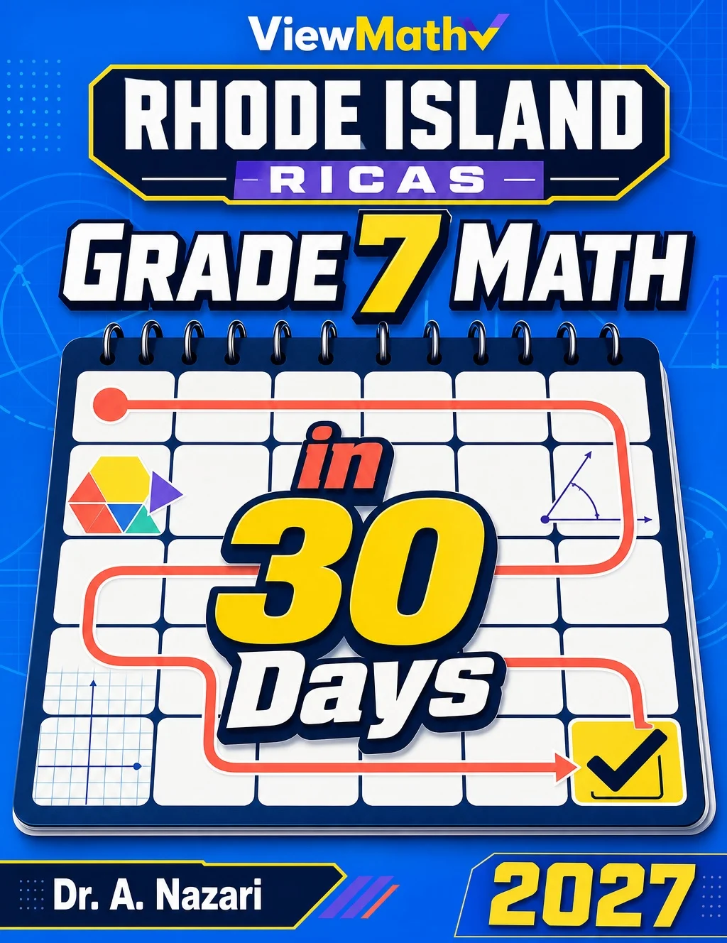 Rhode Island RICAS Grade 7 Math in 30 Days