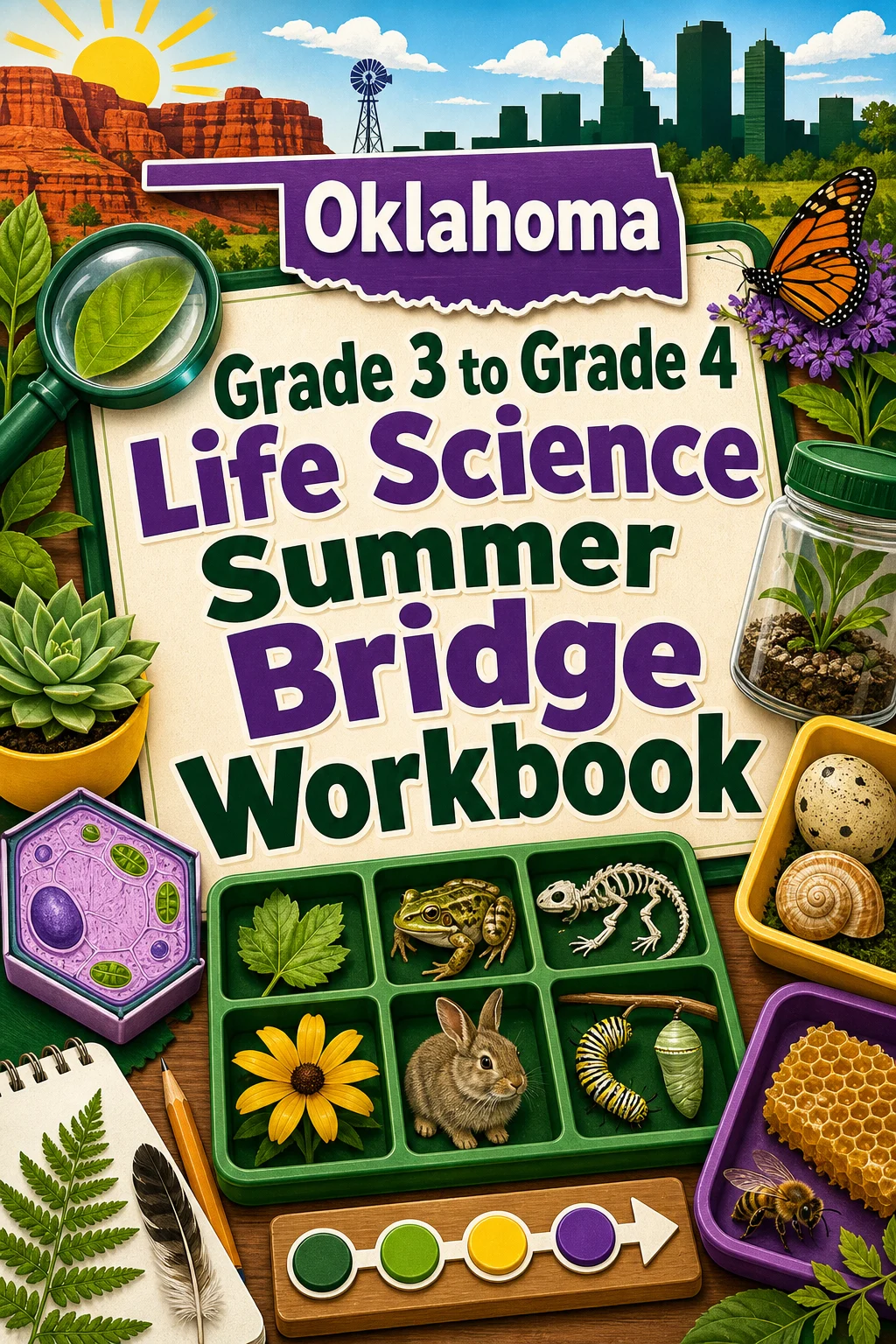 Oklahoma Grade 3 to Grade 4 Life Science Summer Bridge Workbook