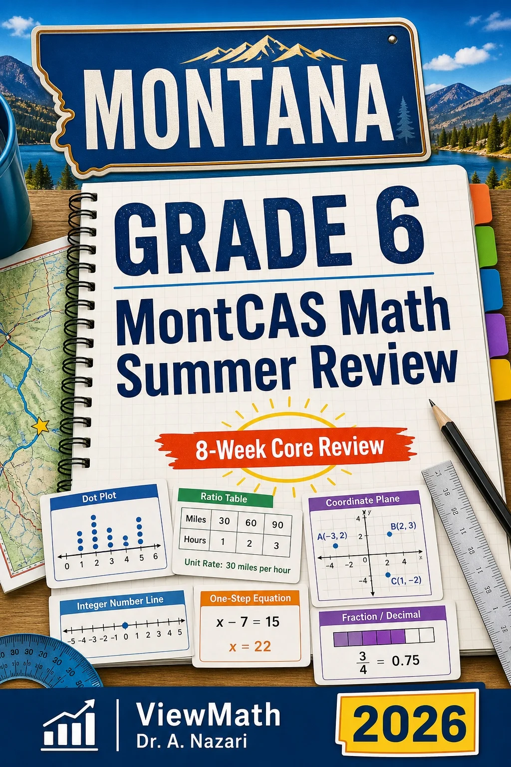 Montana MontCAS Grade 6 Math Summer Review