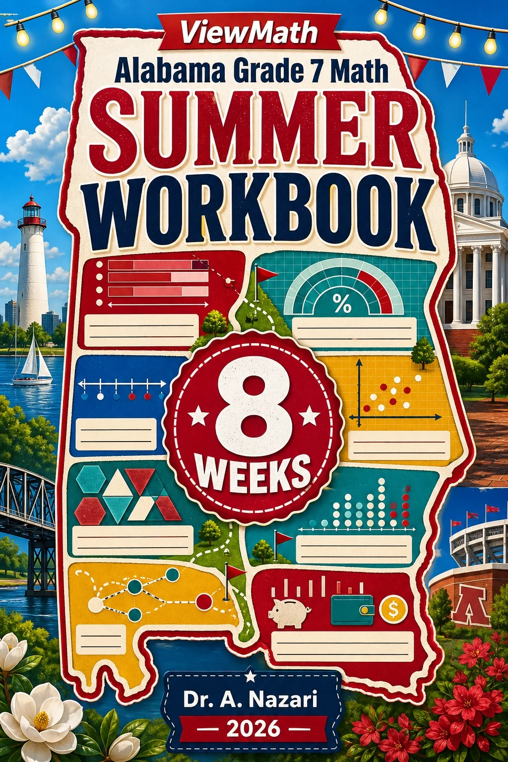 Alabama ACAP Grade 7 Math Summer Review Workbook