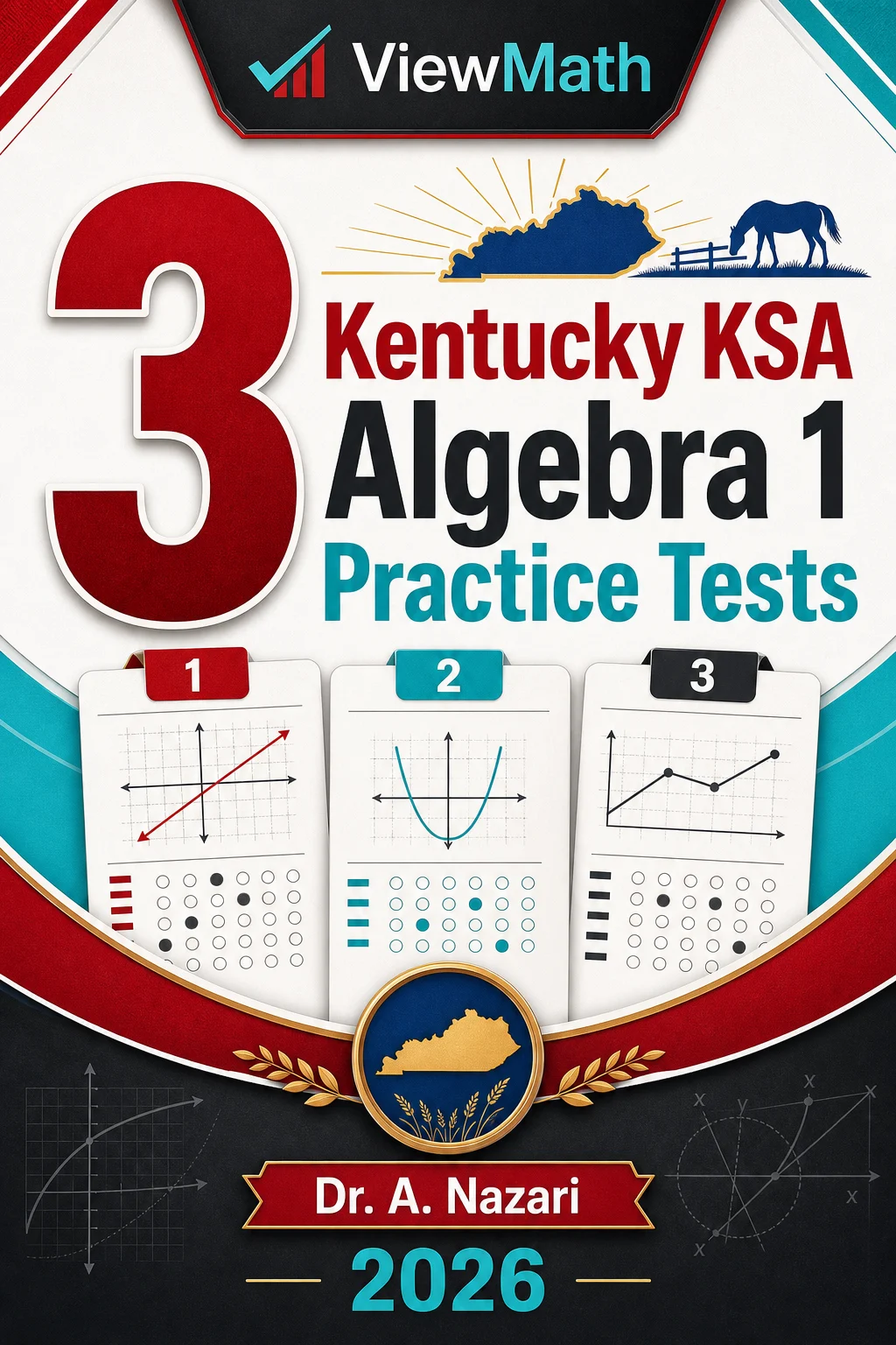 3 Kentucky KSA Algebra 1 Math Practice Tests