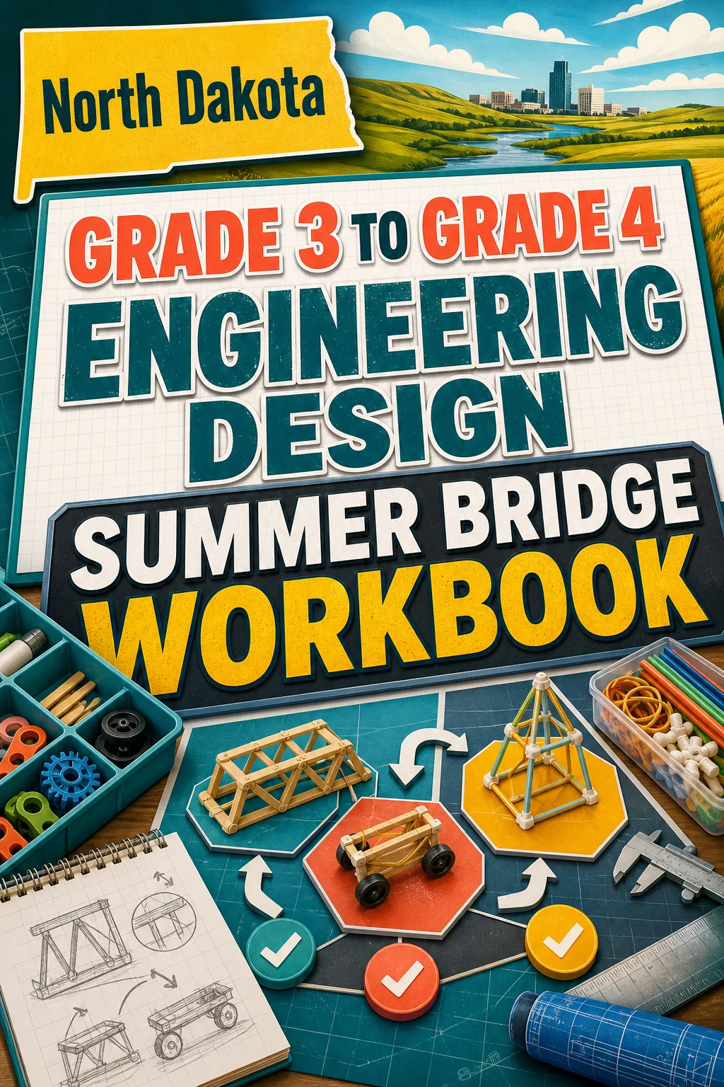 North Dakota Grade 3 to Grade 4 Engineering Design Summer Bridge Workbook