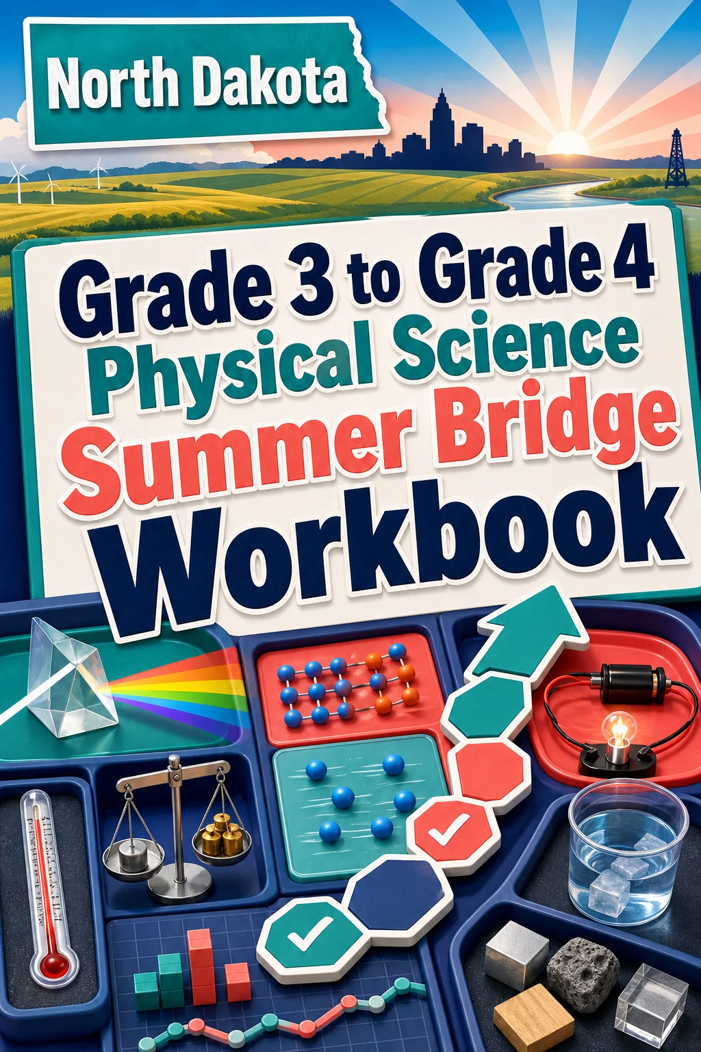 North Dakota Grade 3 to Grade 4 Physical Science Summer Bridge Workbook