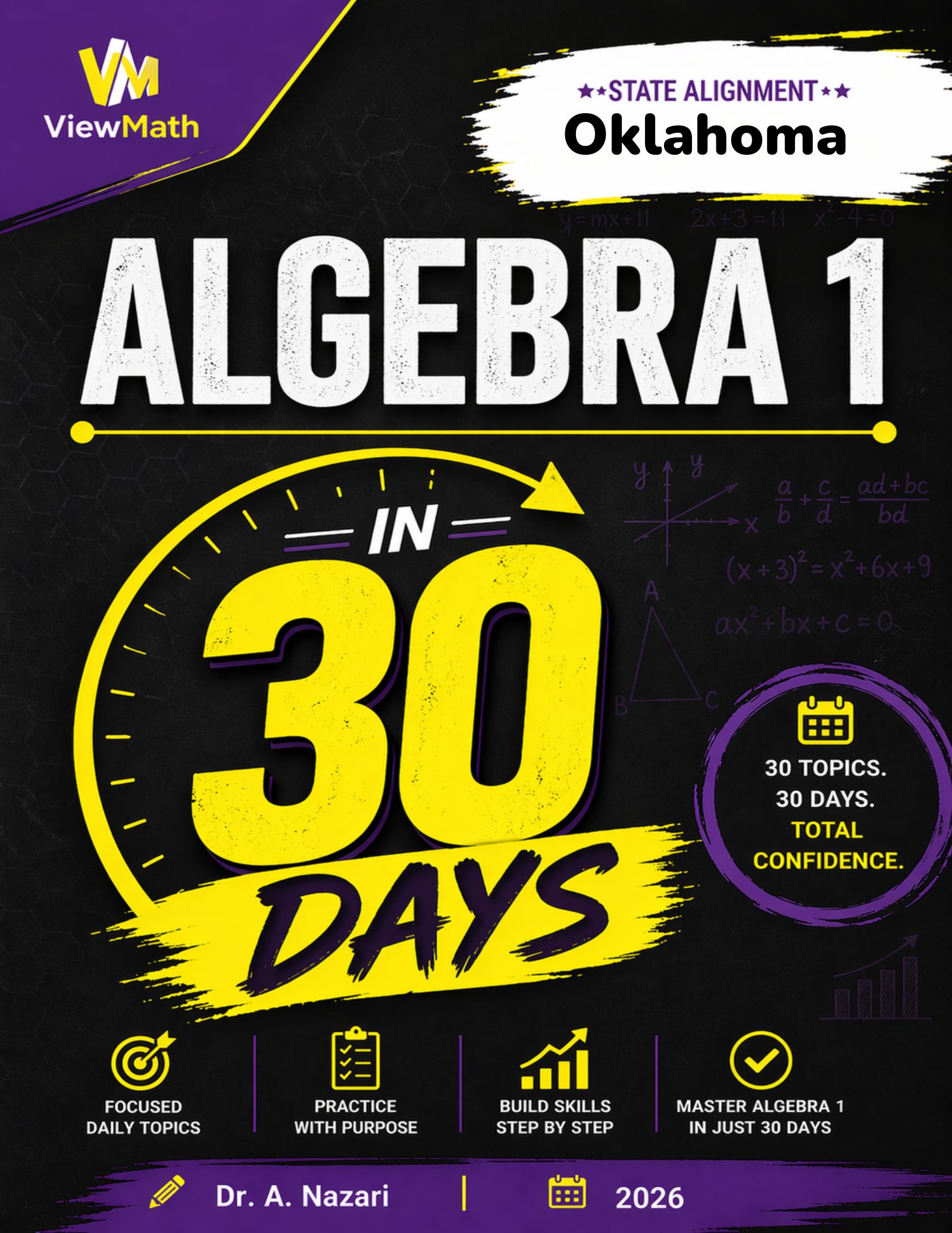 Oklahoma OSTP EOI Algebra 1 Math in 30 Days
