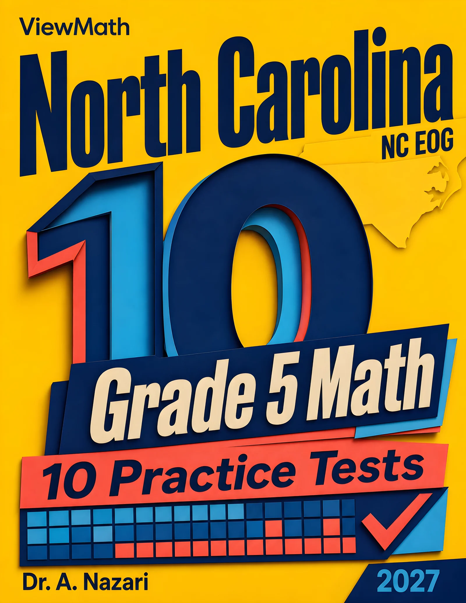 10 North Carolina NC EOG Grade 5 Math Practice Tests