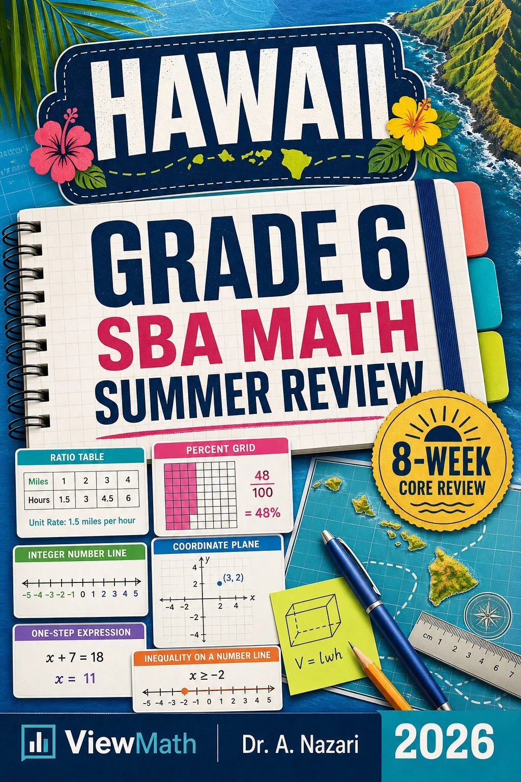 Hawaii SBA Grade 6 Math Summer Review