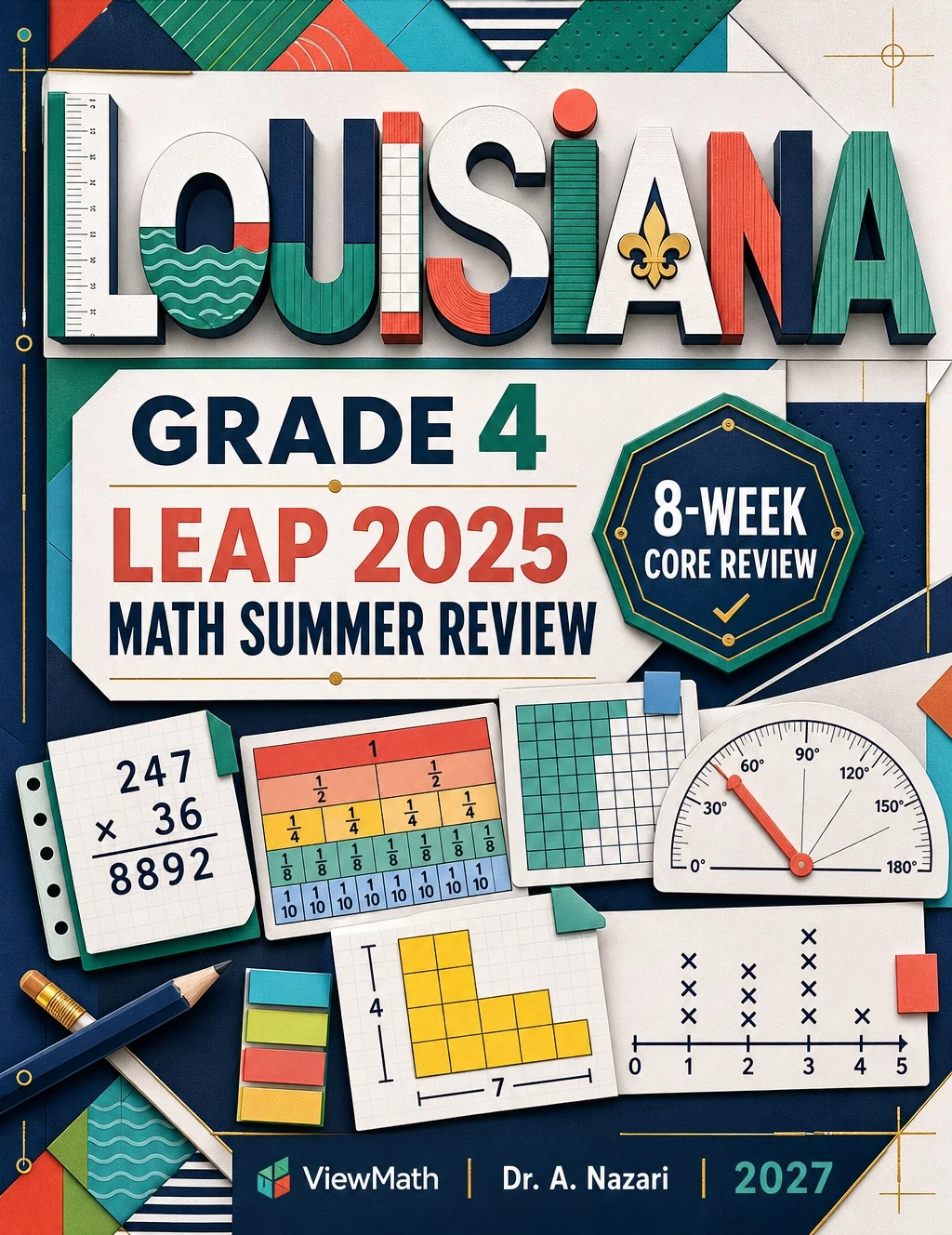 Louisiana LEAP 2025 Grade 4 Math Summer Review