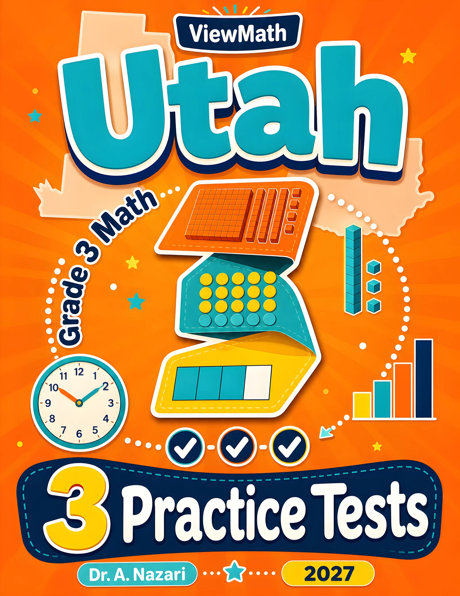 Utah RISE Grade 4 Math Practice Tests Bundle: 25 Unique Full-Length Tests