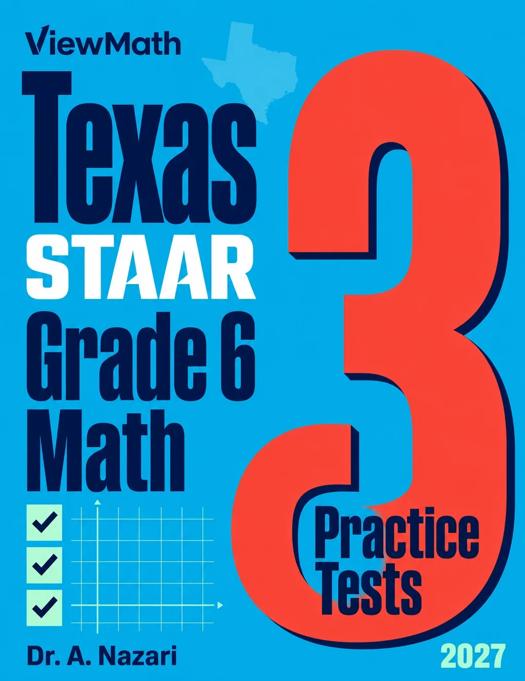 Texas STAAR Grade 6 Math Practice Tests Bundle: 25 Unique Full-Length Tests