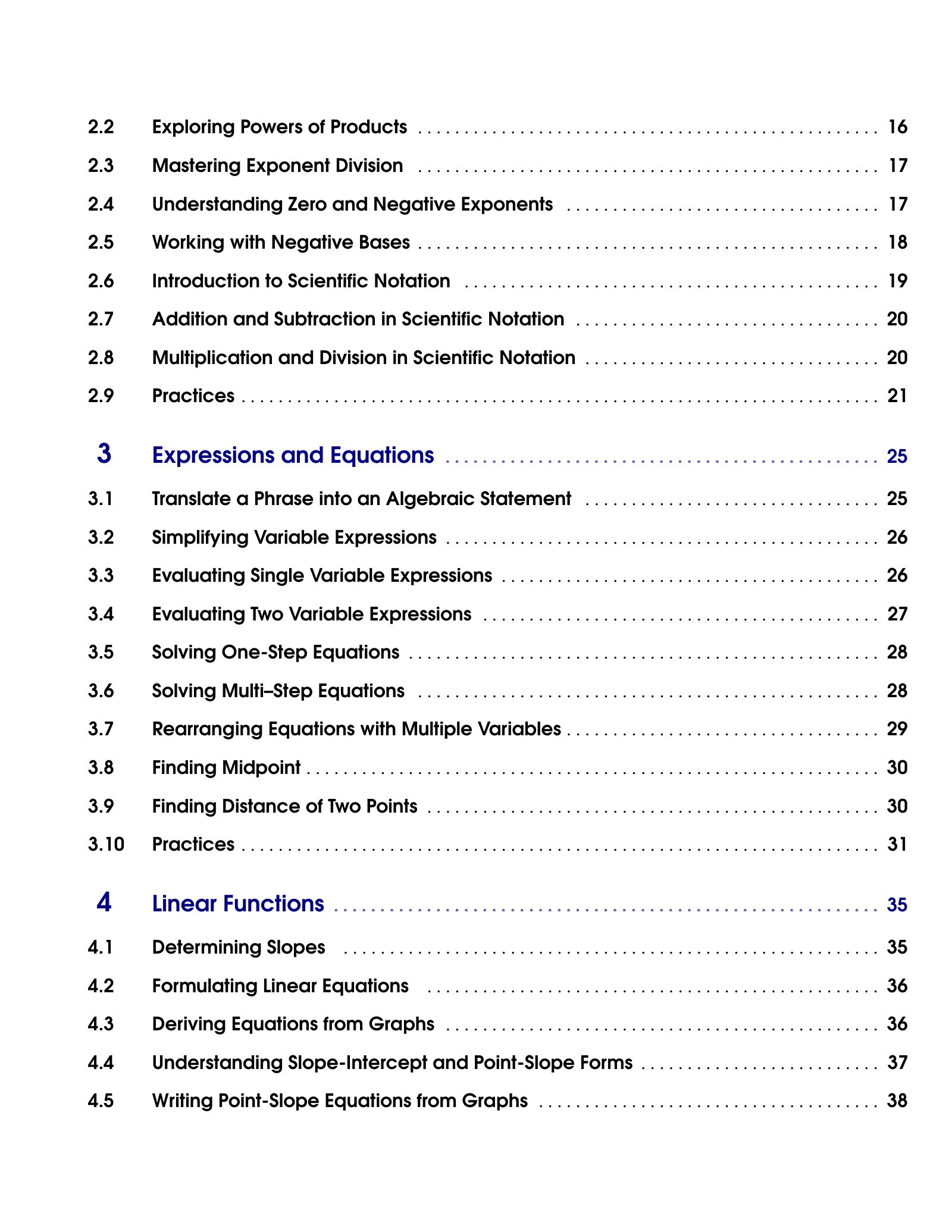Representative ViewMath book learning or practice page