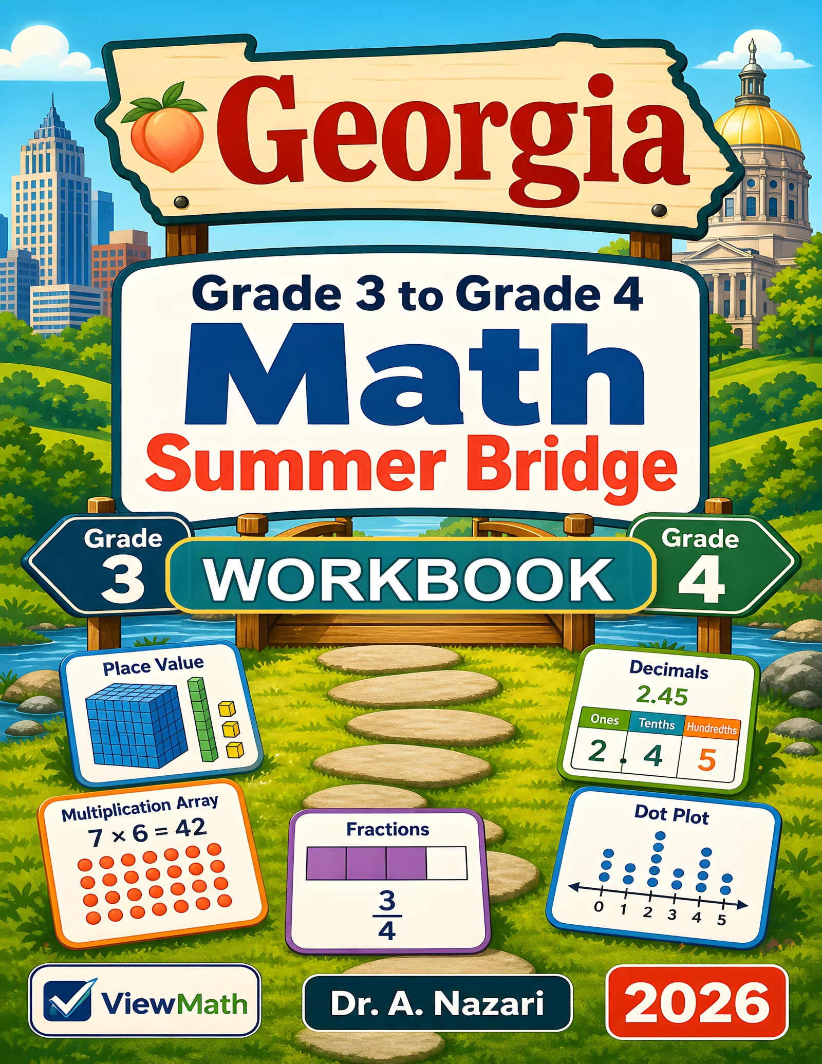 Georgia Milestones Grade 3 Math Summer Bridge Workbook